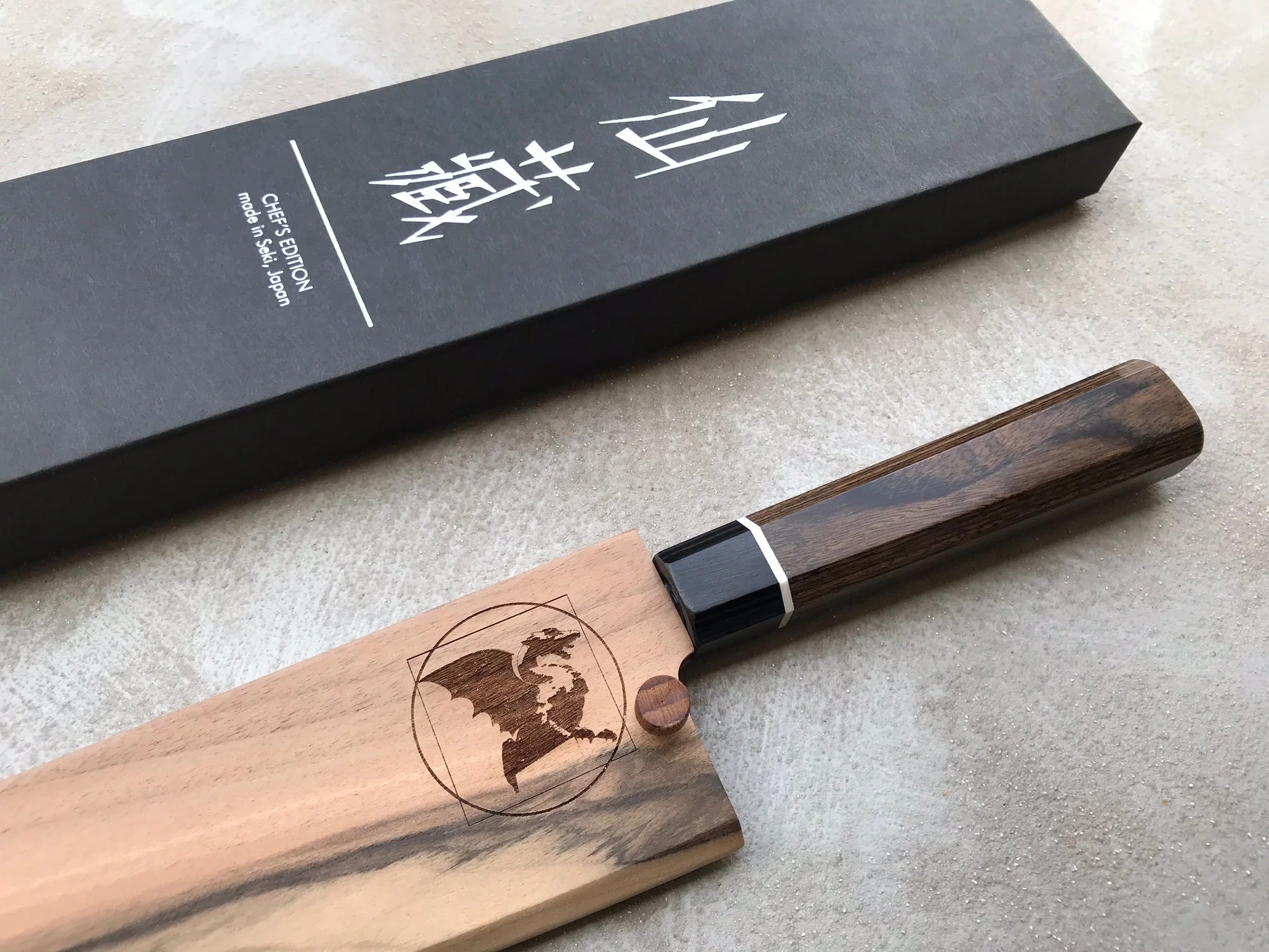 Bunka Black Damascus 165mm (6.5") - Image 18