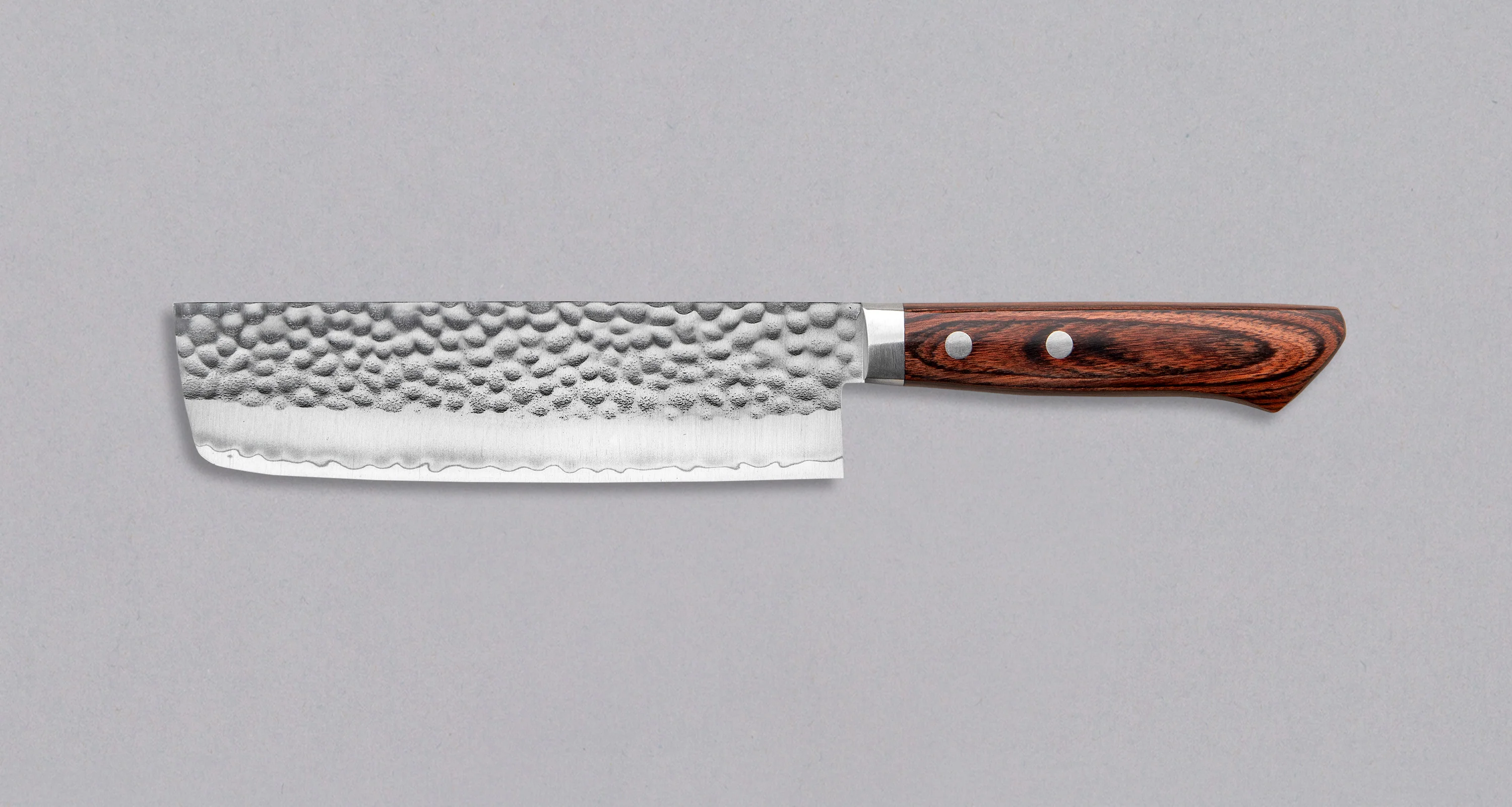 Etsu Village Hammered Nakiri Wide 165mm (6.5") - Image 2