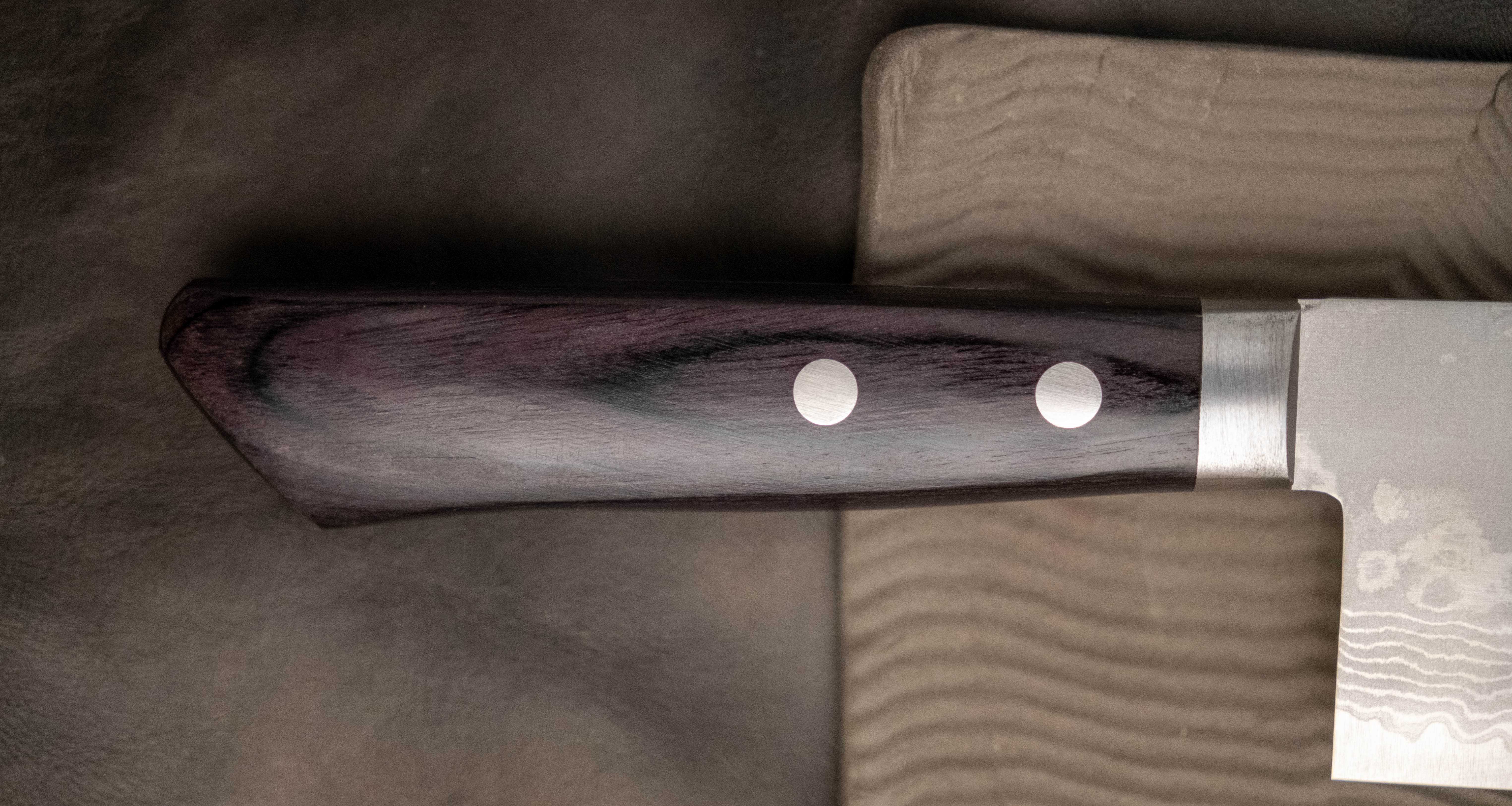 Etsu Village Wide Nakiri Damascus 165mm (6.5") - Image 6