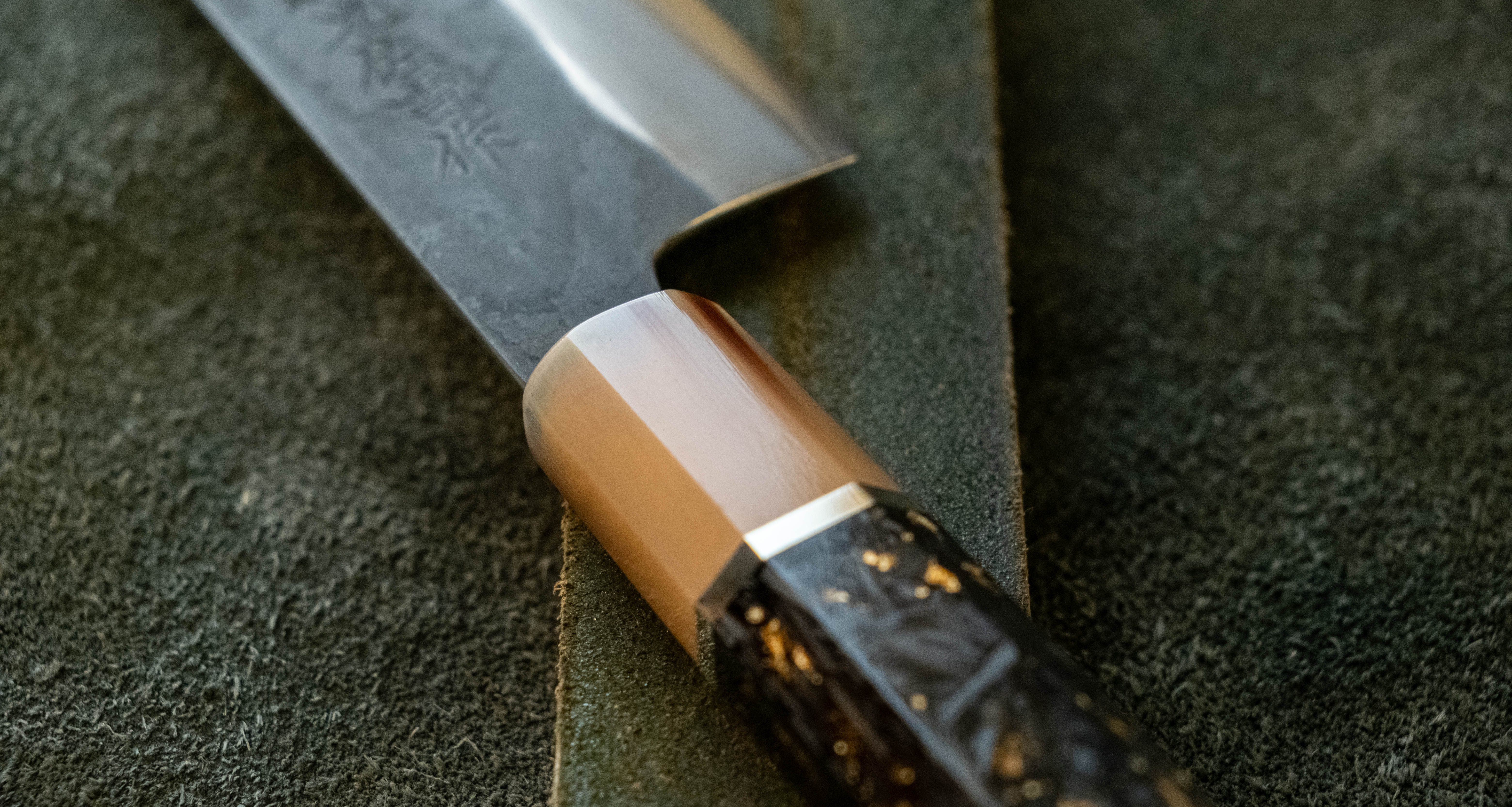HAP-40 Santoku Black Gold Carbon 180mm (7.1") - Image 3