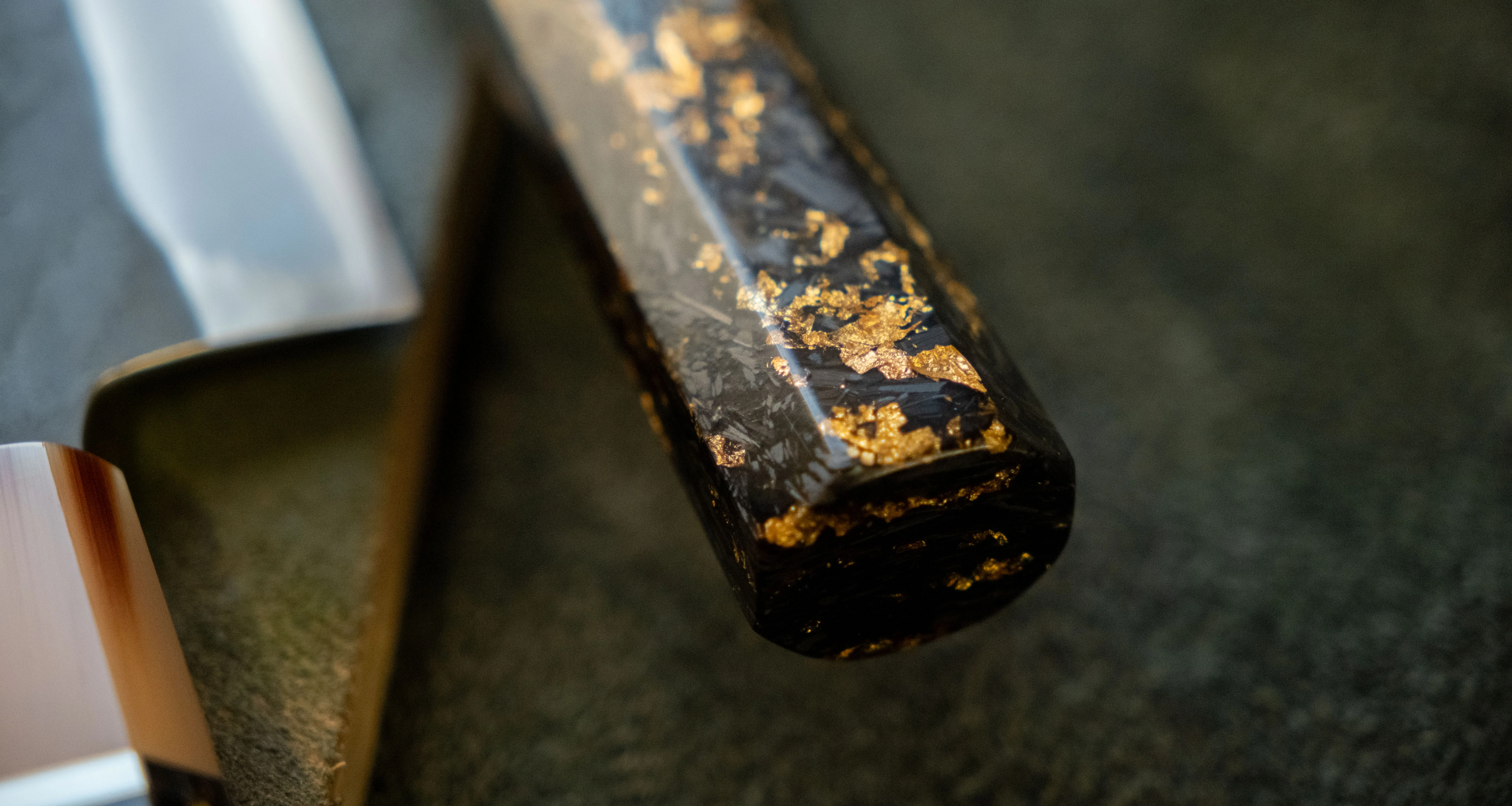 HAP-40 Santoku Black Gold Carbon 180mm (7.1") - Image 6