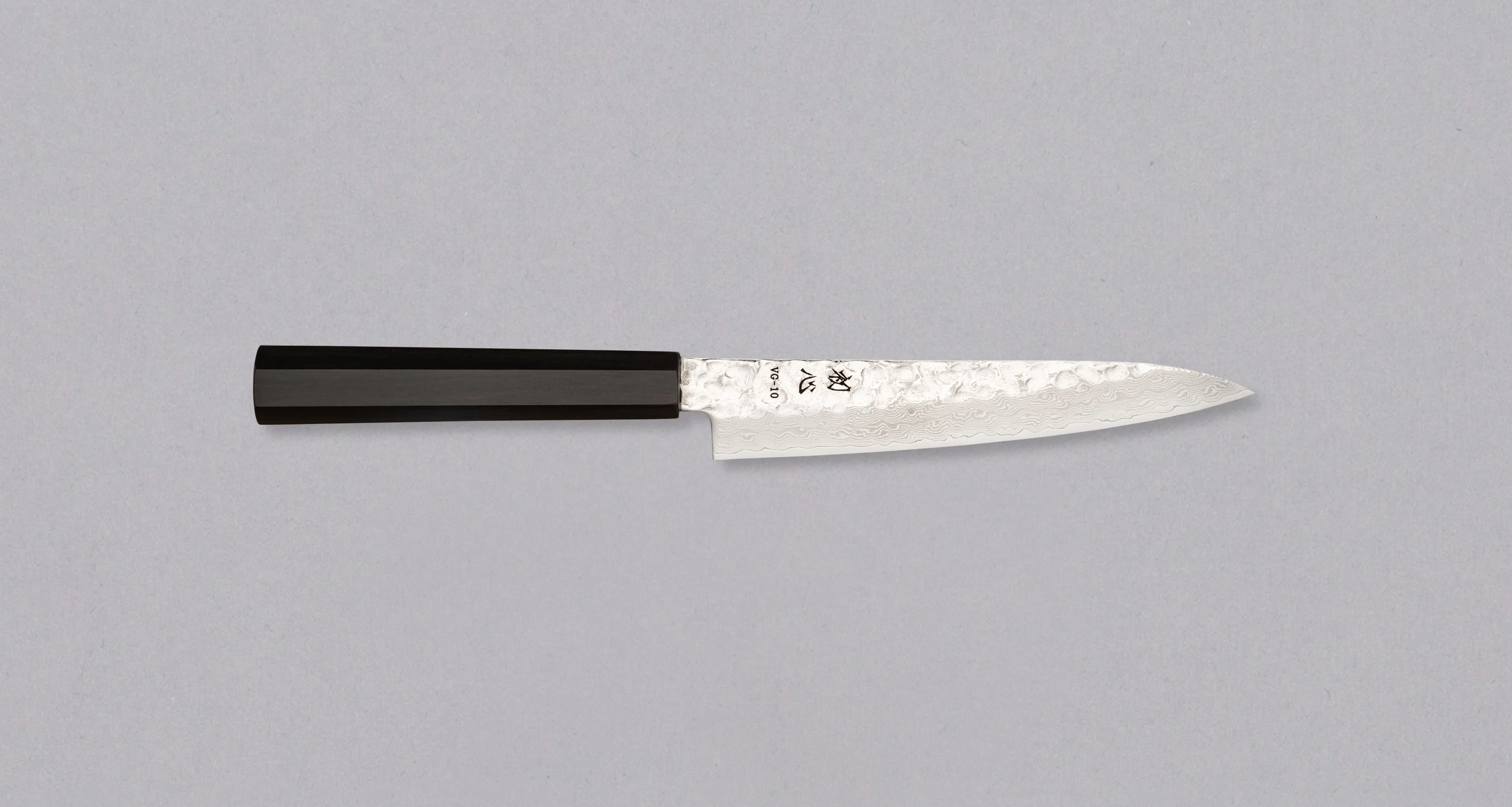 Hayabusa Petty VG-10 Tsuchime Damascus Ebony 150mm (5.9")