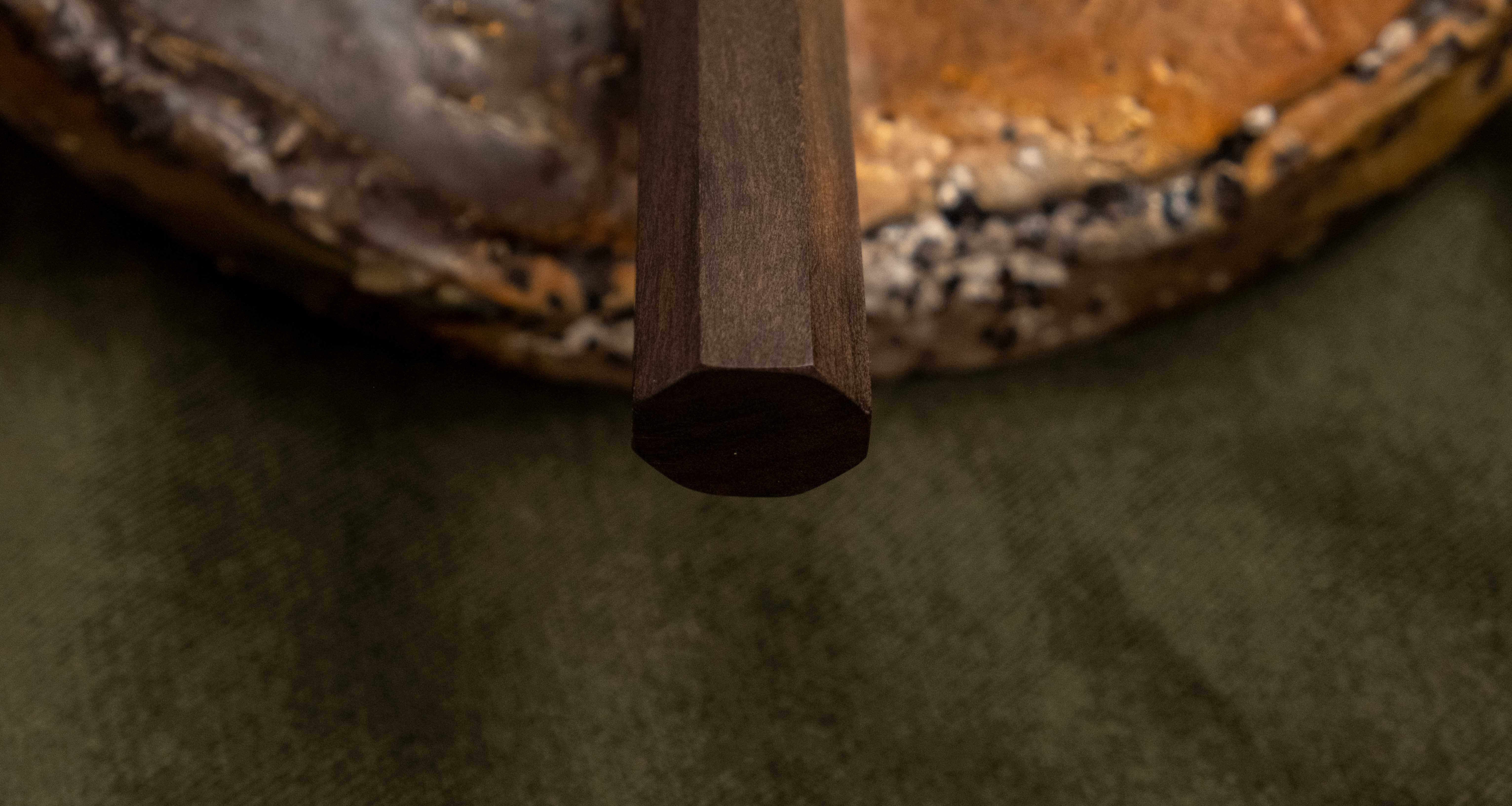 Hayabusa Santoku VG-10 Tsuchime Bubinga 180mm (7.1") - Image 5