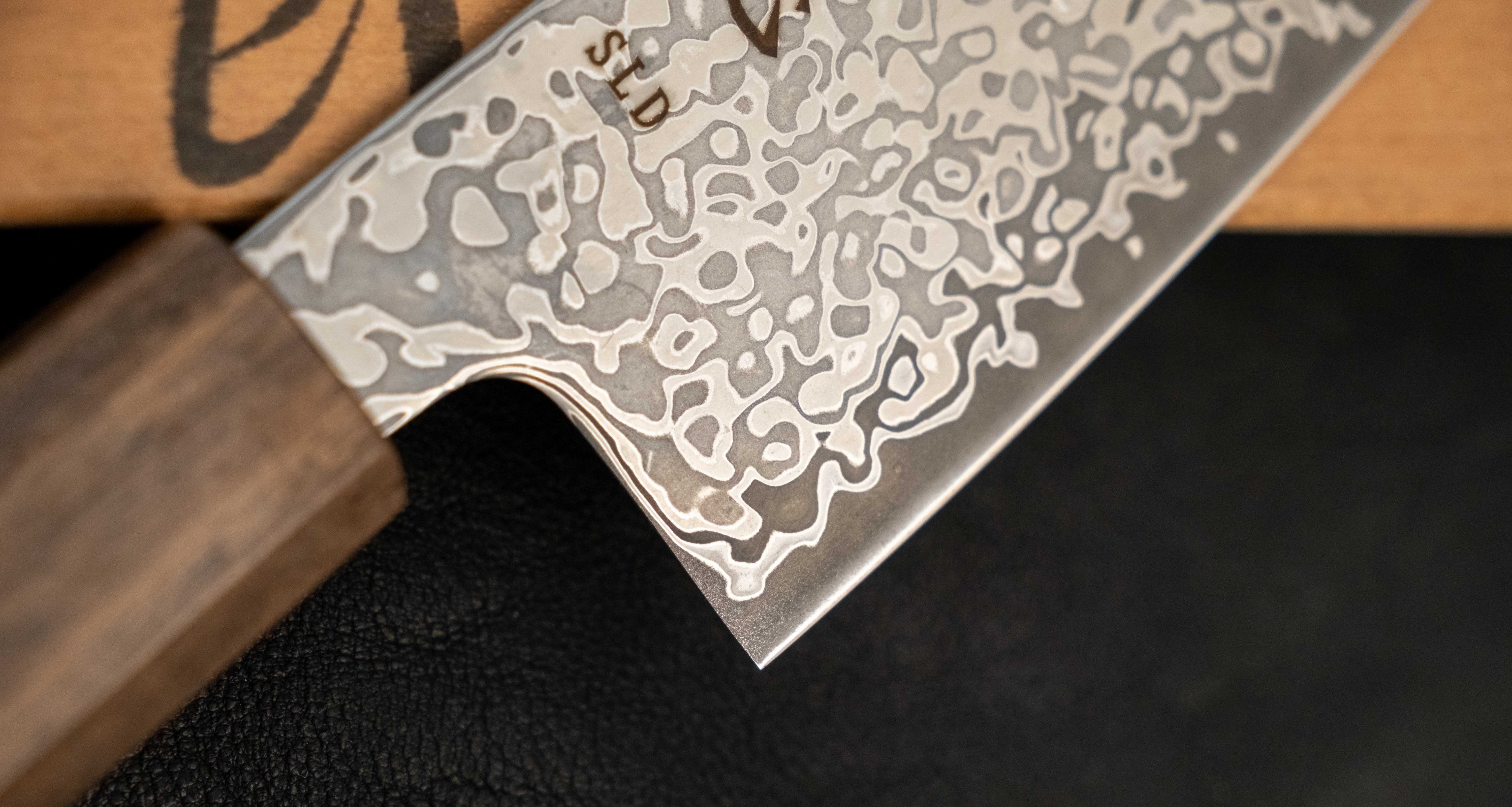 Hikari Gyuto SLD Kurozome Damascus 195mm (7.7") - Image 5