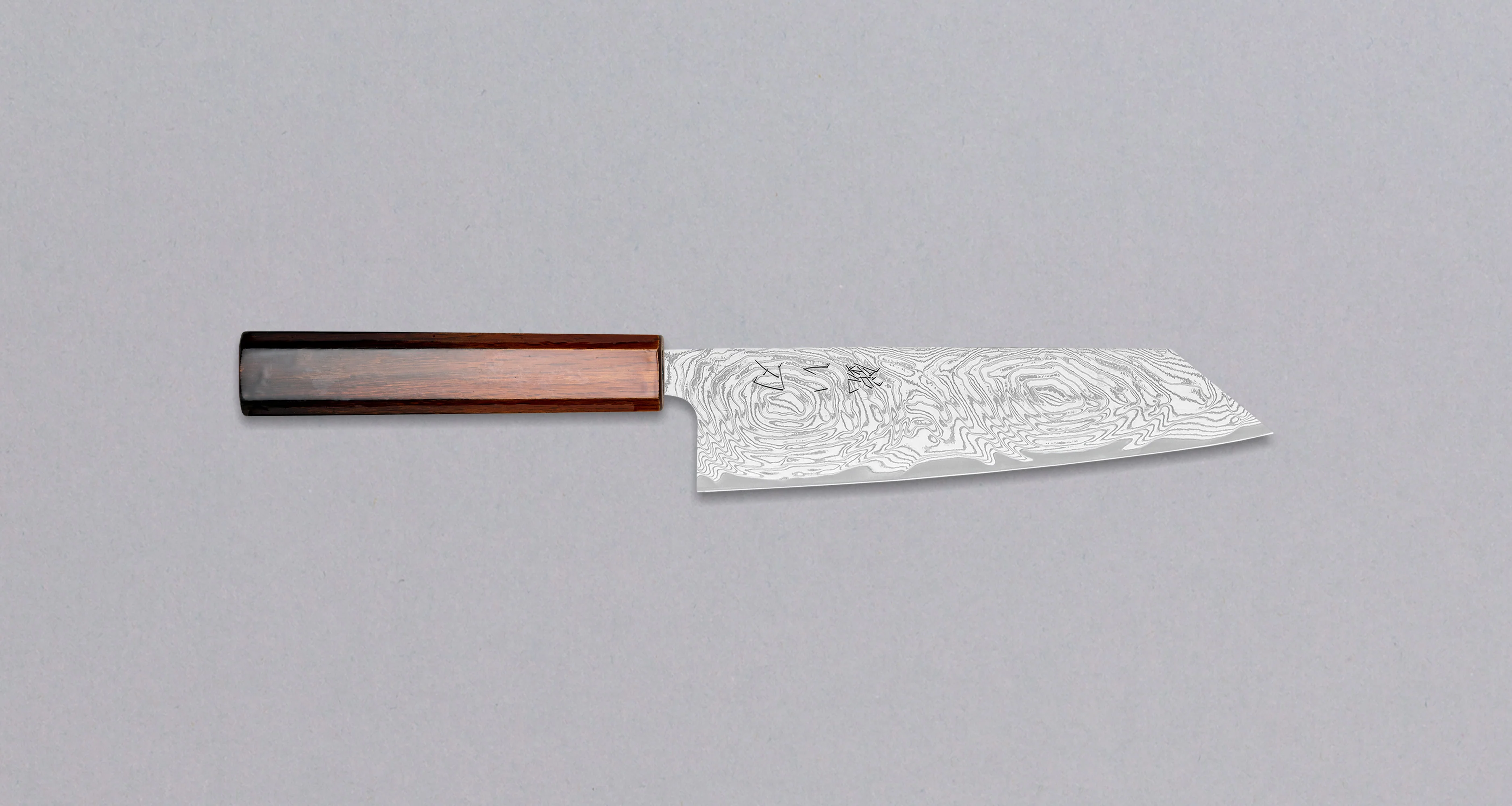 Hokiyama Bunka AUS-10 Swirl Damascus 170mm (6.7")
