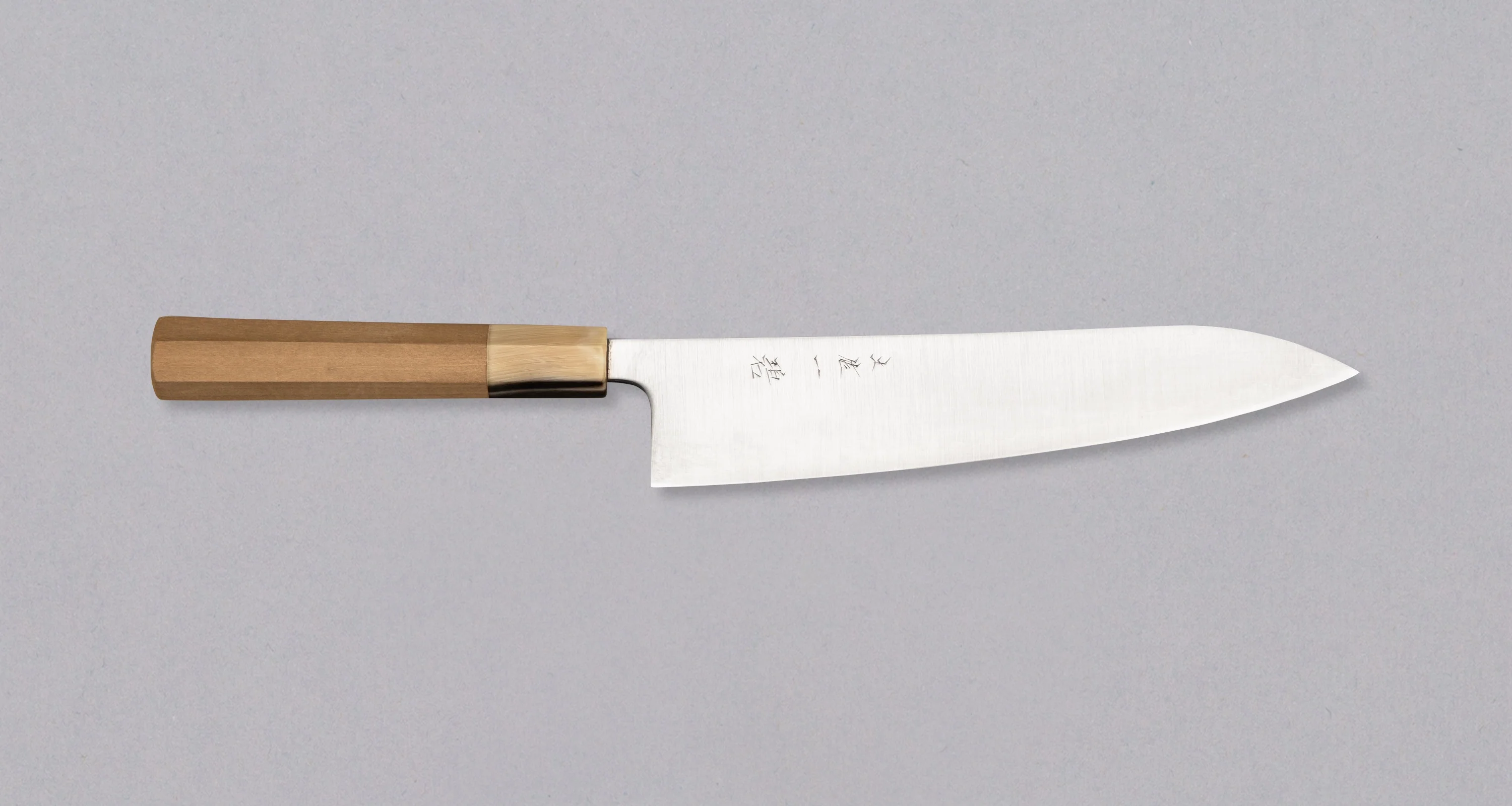 Hokiyama Gyuto Aogami Super Wa Blond Buffalo 210mm (8.2")