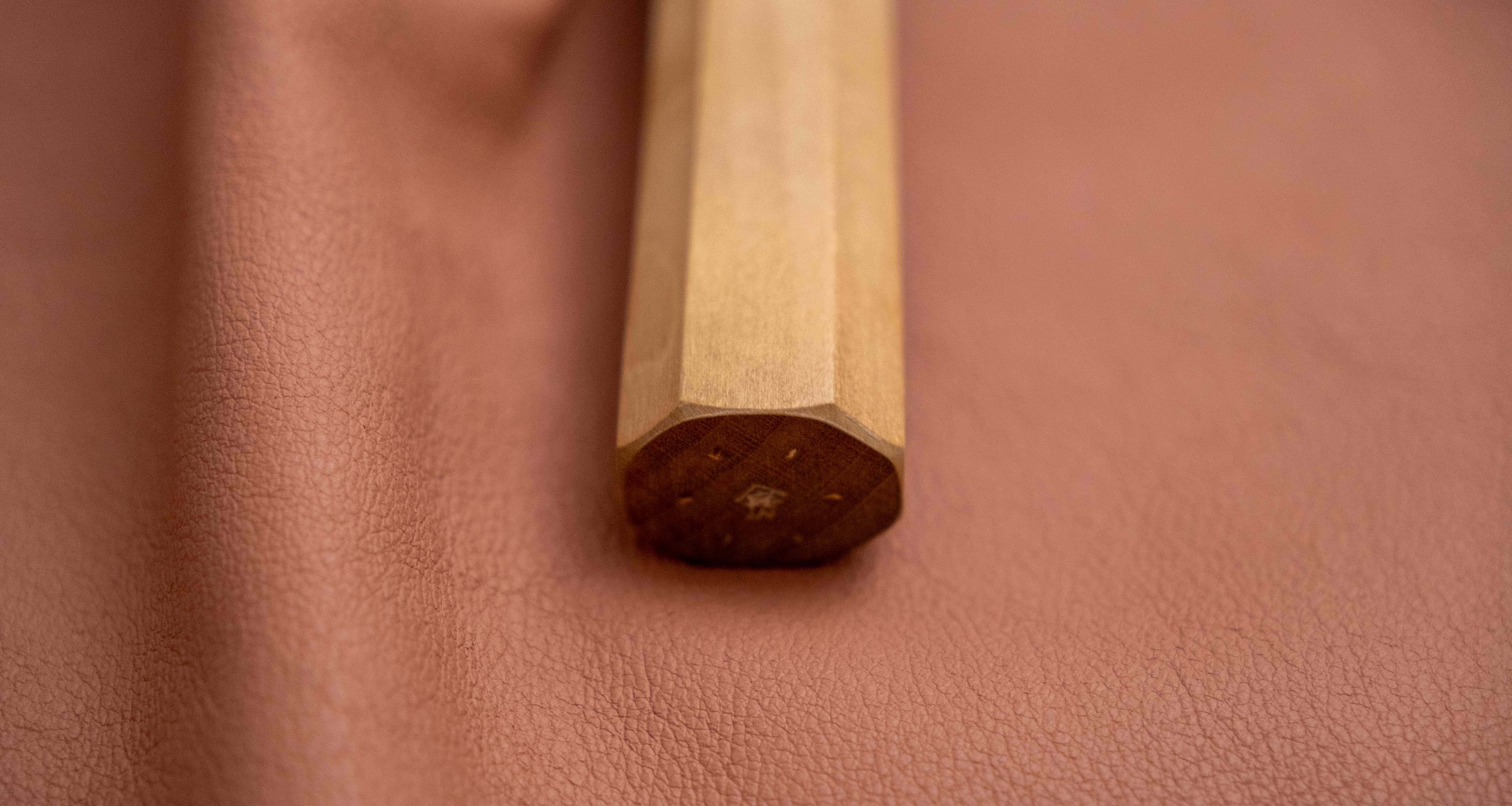 Hokiyama Gyuto Aogami Super Wa Blond Buffalo 210mm (8.2") - Image 6
