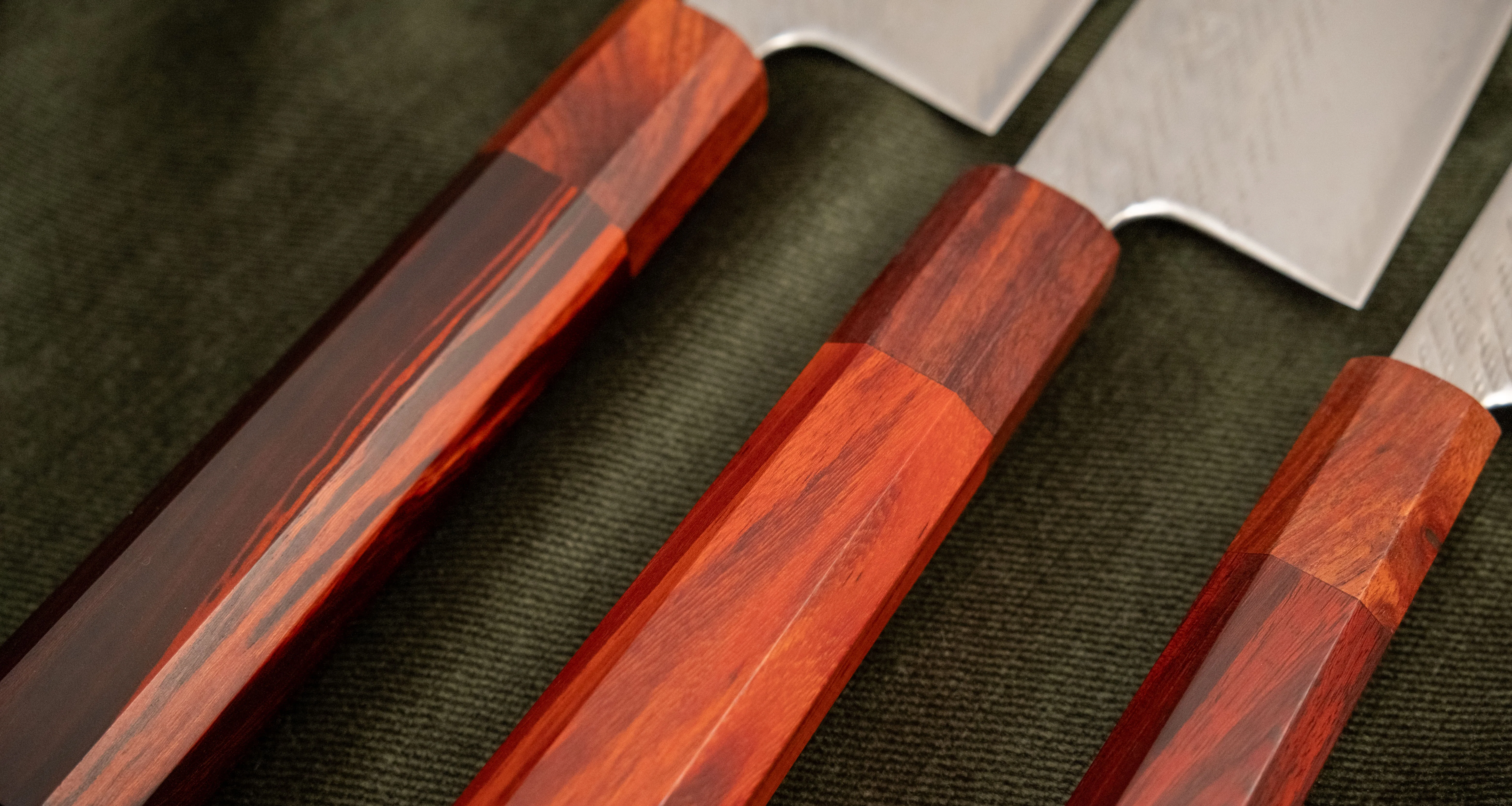 Hokiyama Gyuto Ginsanko Nawame Damascus 210mm (8.3") [Kaotan/Rosewood] - Image 9