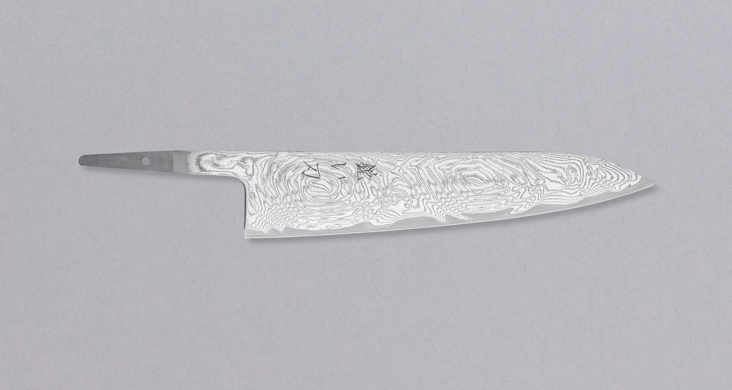 Hokiyama Gyuto Swirl Damascus 210mm (8.3") - BLADE