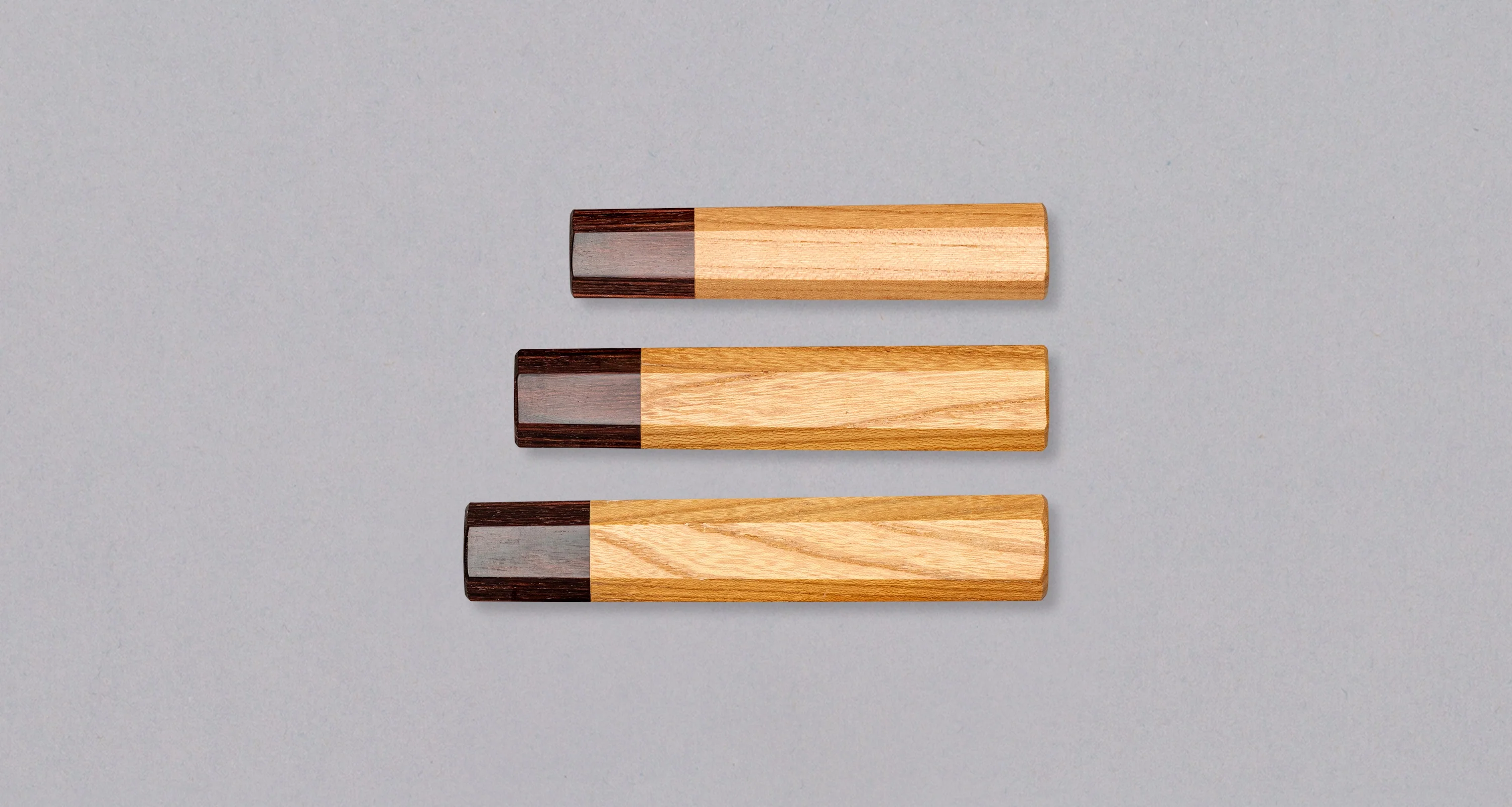 Japanese handle - Mahogany Zelkova Wood [octagon] - Image 2