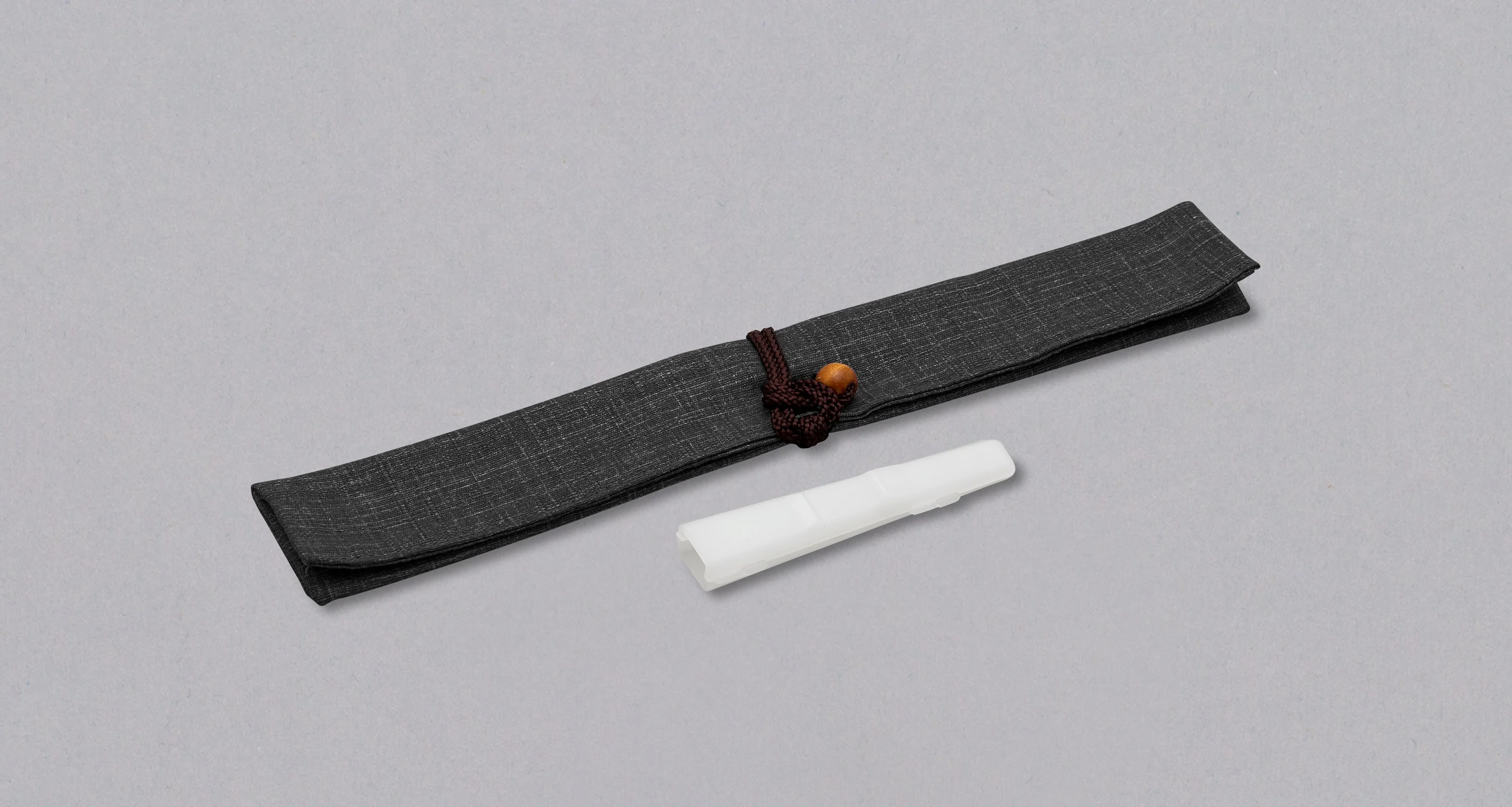 Japanese Traditional Chopstick Bag — Shikkoku Black
