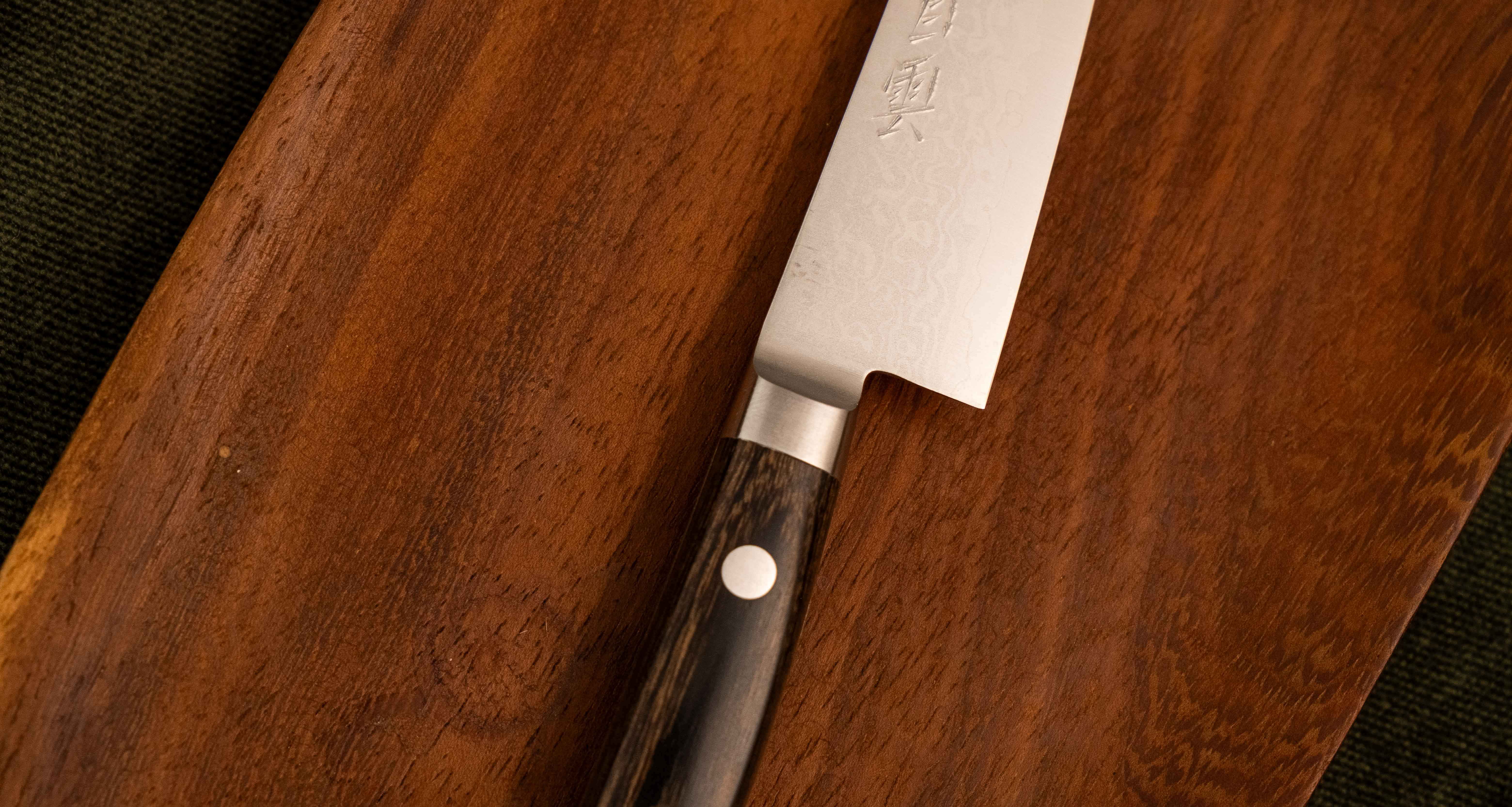 Kajiyamura Hakuun Petty VG-10 Damascus 120mm (4.7") - Image 5