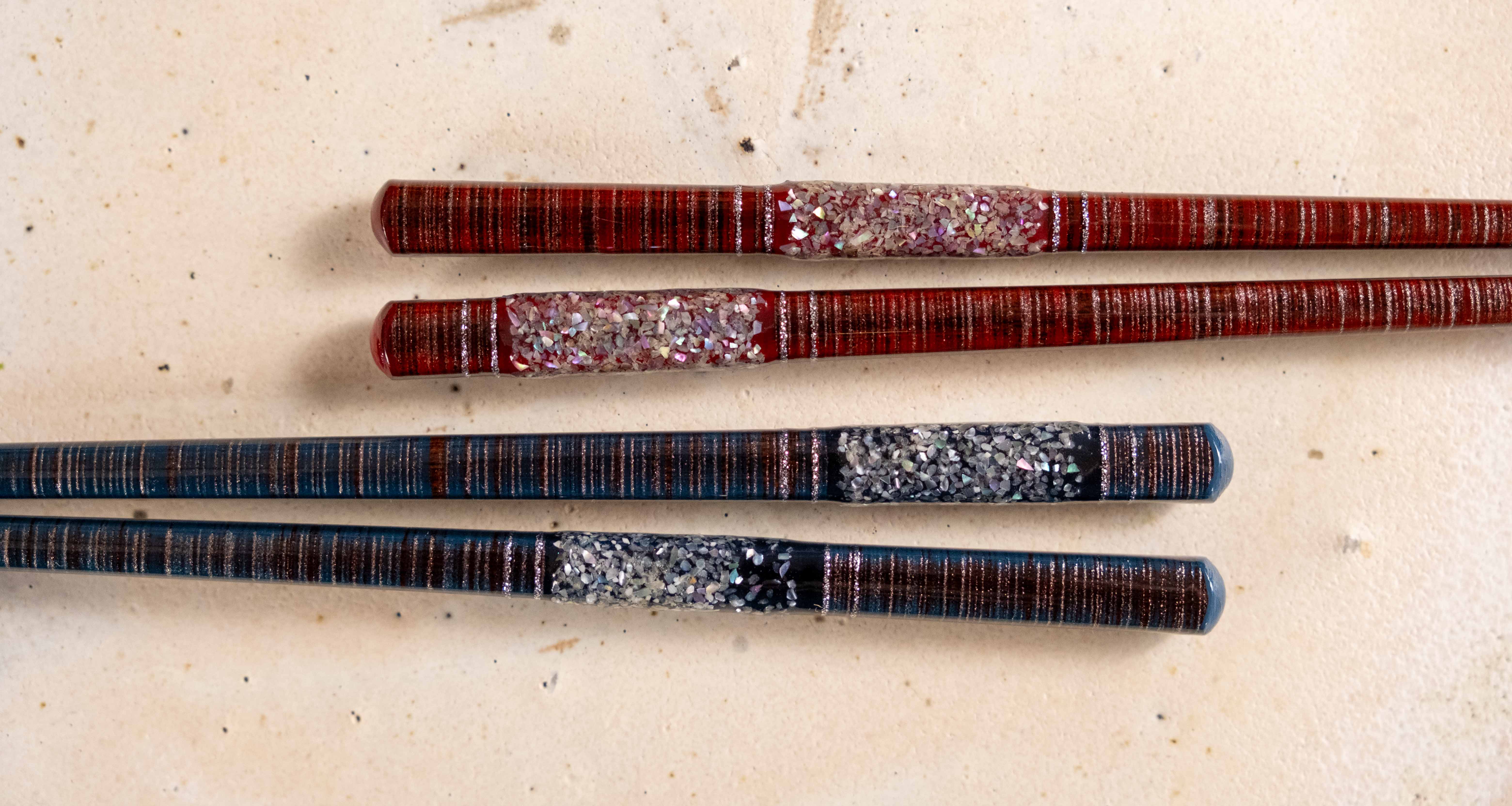 Kawai Chopsticks — Kaitsumugi Red - Image 3