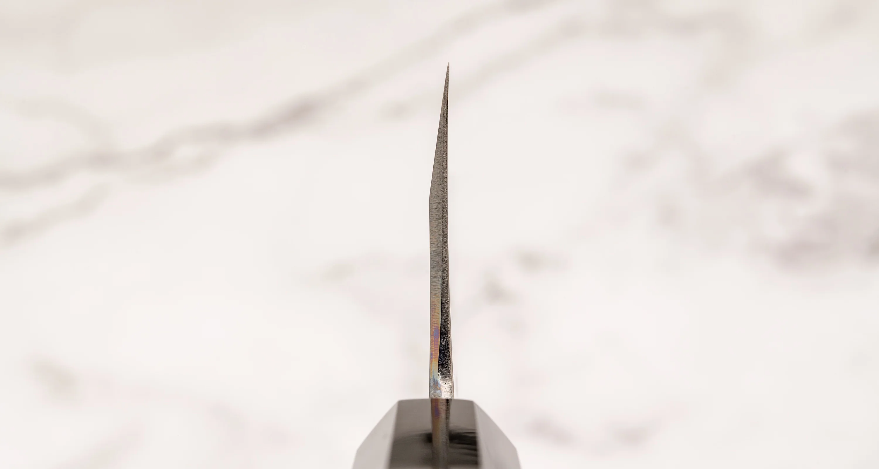 Kawamura Sakimaru-Gyuto Aogami #2 Damascus 220mm (8.7") [ebony] - Image 3