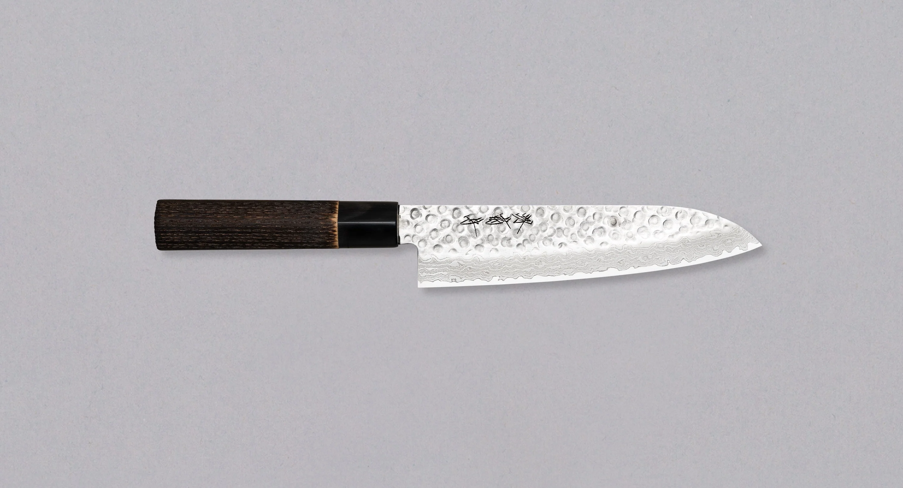 Kawamura Santoku Damascus 180mm (7.1") [Chestnut]