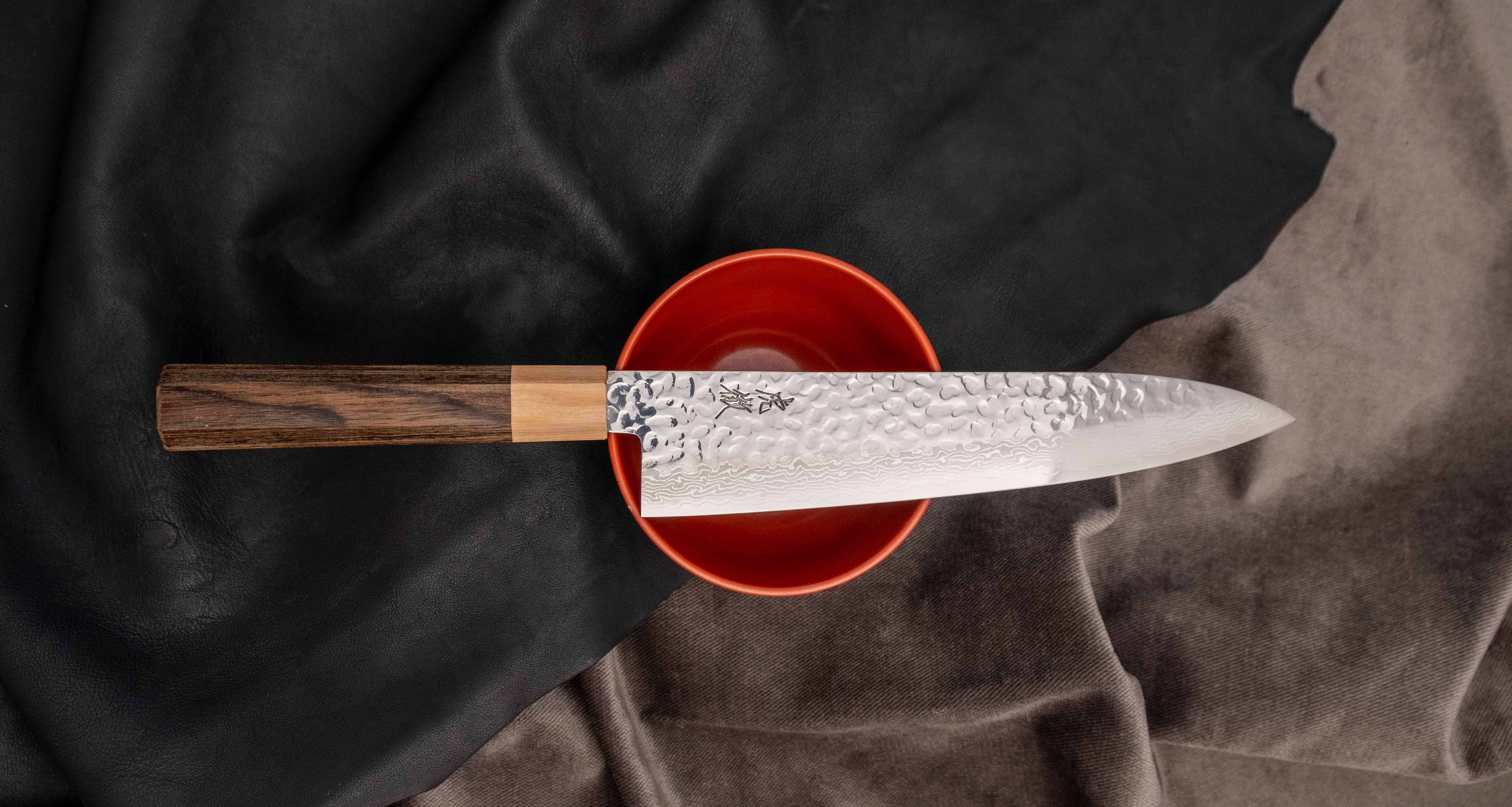 Kotetsu Gyuto VG-10 Damascus 210mm (8.2") [pakka wood] - Image 5