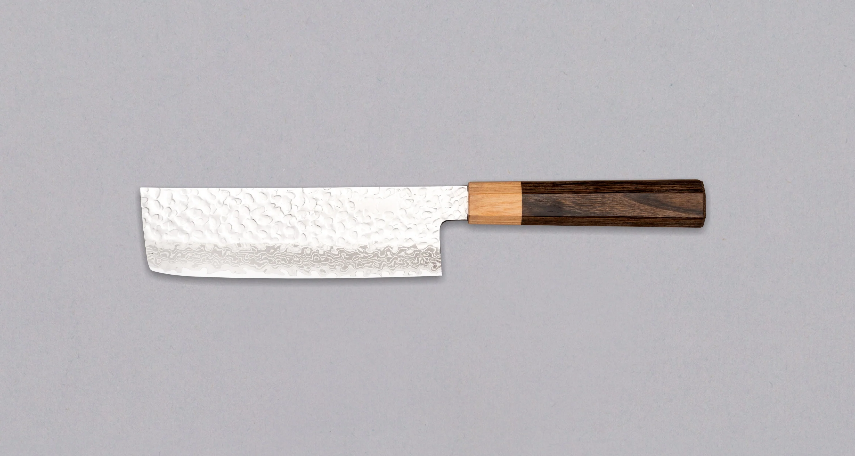 Kotetsu Nakiri VG-10 Damascus 160mm (6.3") [pakka wood] - Image 2