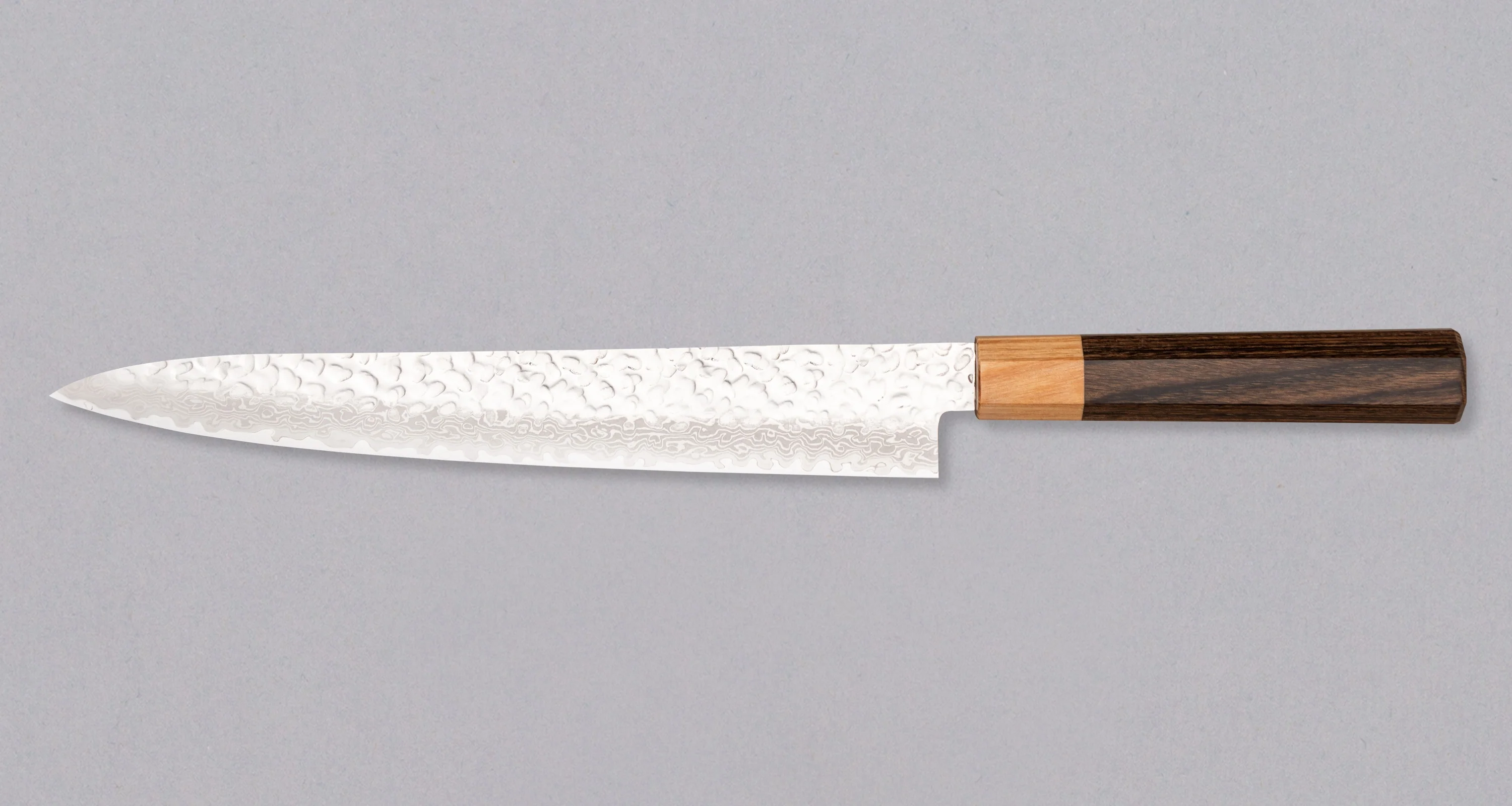 Kotetsu Sujihiki VG-10 Damascus 240mm (9.5") [pakka wood] - Image 2
