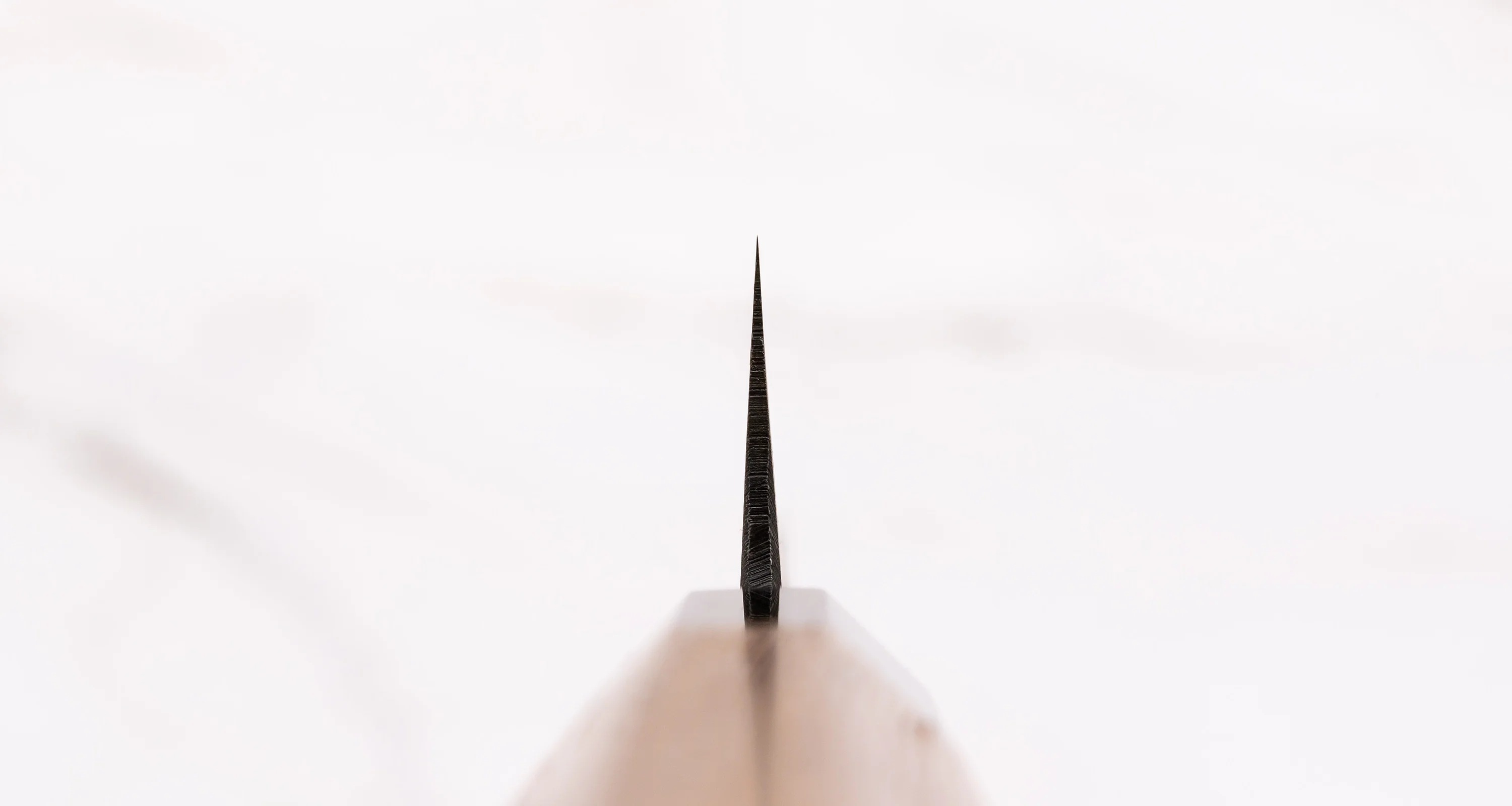 Kumokage Petty Aogami #2 Kuro-uchi Damascus 80mm (3.1") - octagon - Image 3