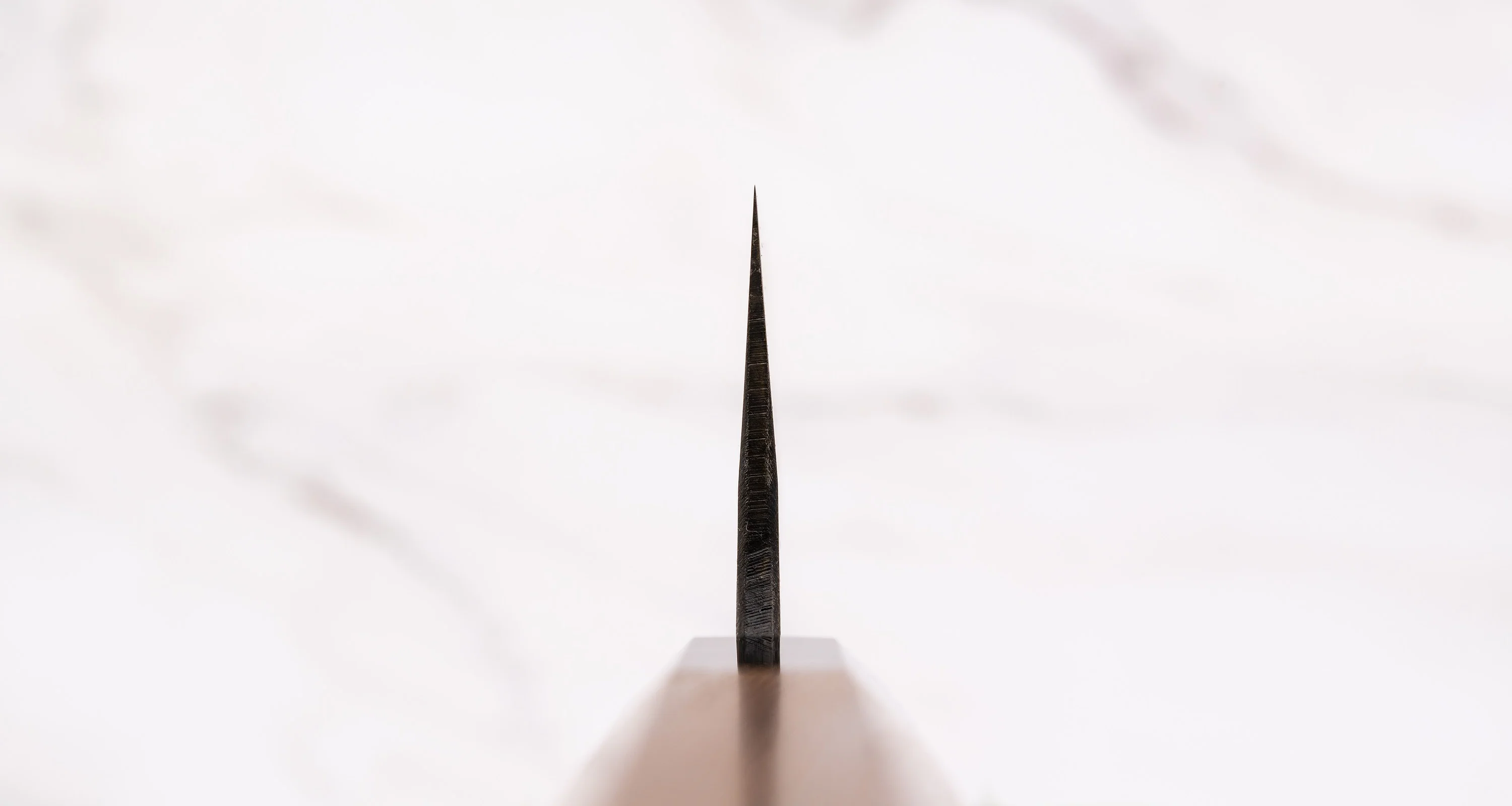 Kumokage Santoku Aogami #2 Kuro-uchi Damascus 180mm (7.1") - octagon - Image 3