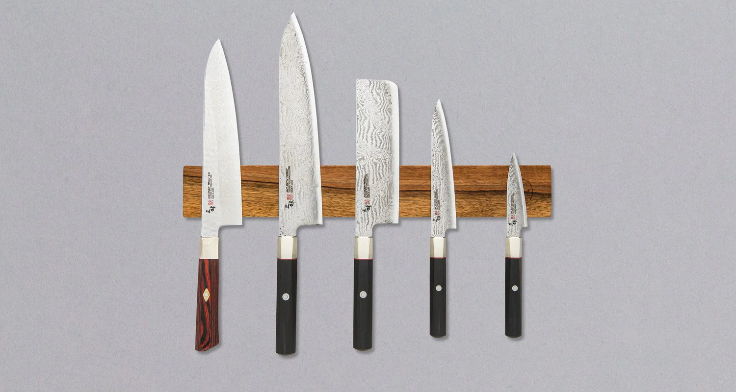 Magnetic Knife Holder Walnut [5 knives]