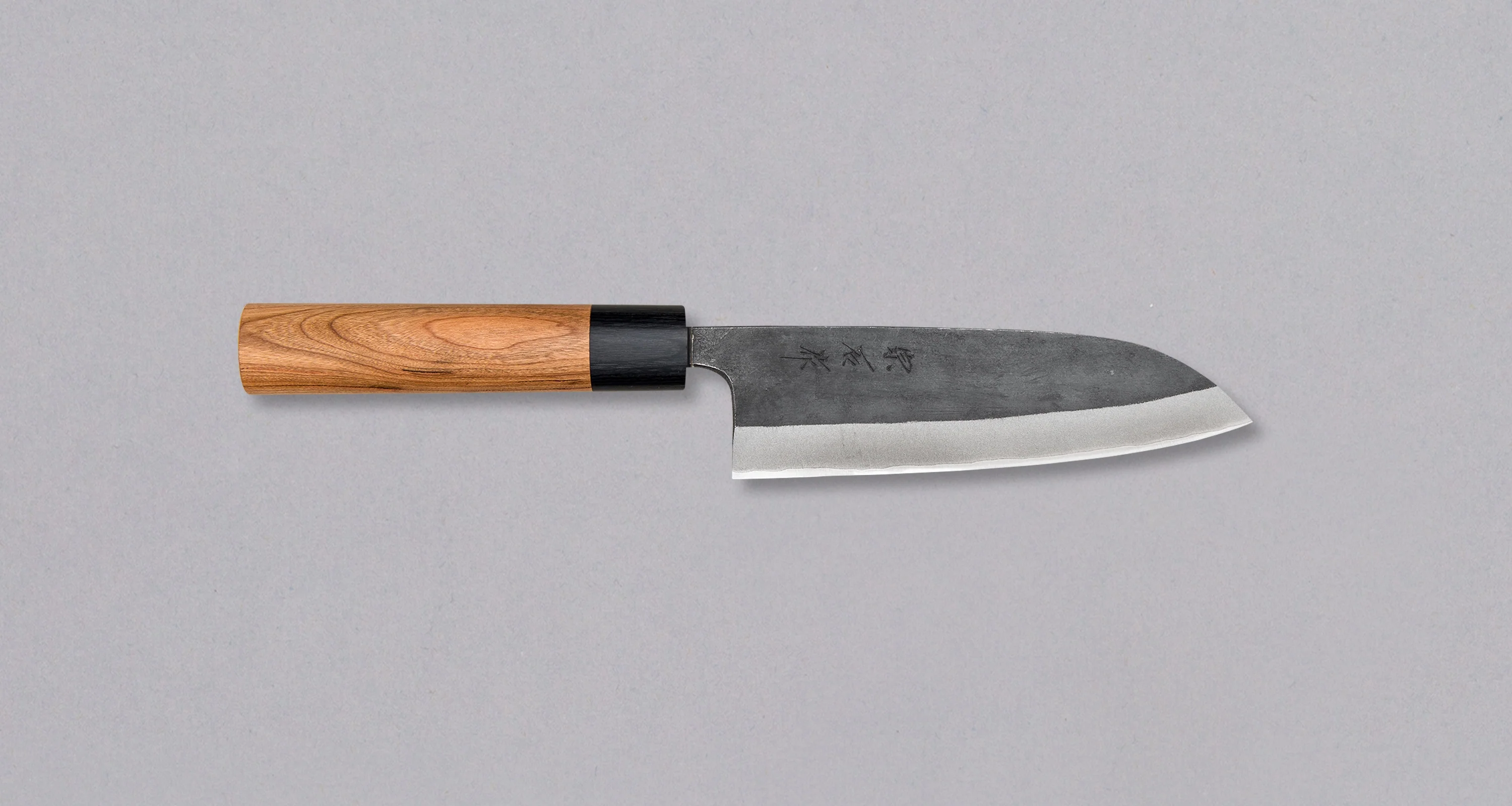 Muneishi Santoku Aogami #2 Kuro-uchi 150mm (5.9")