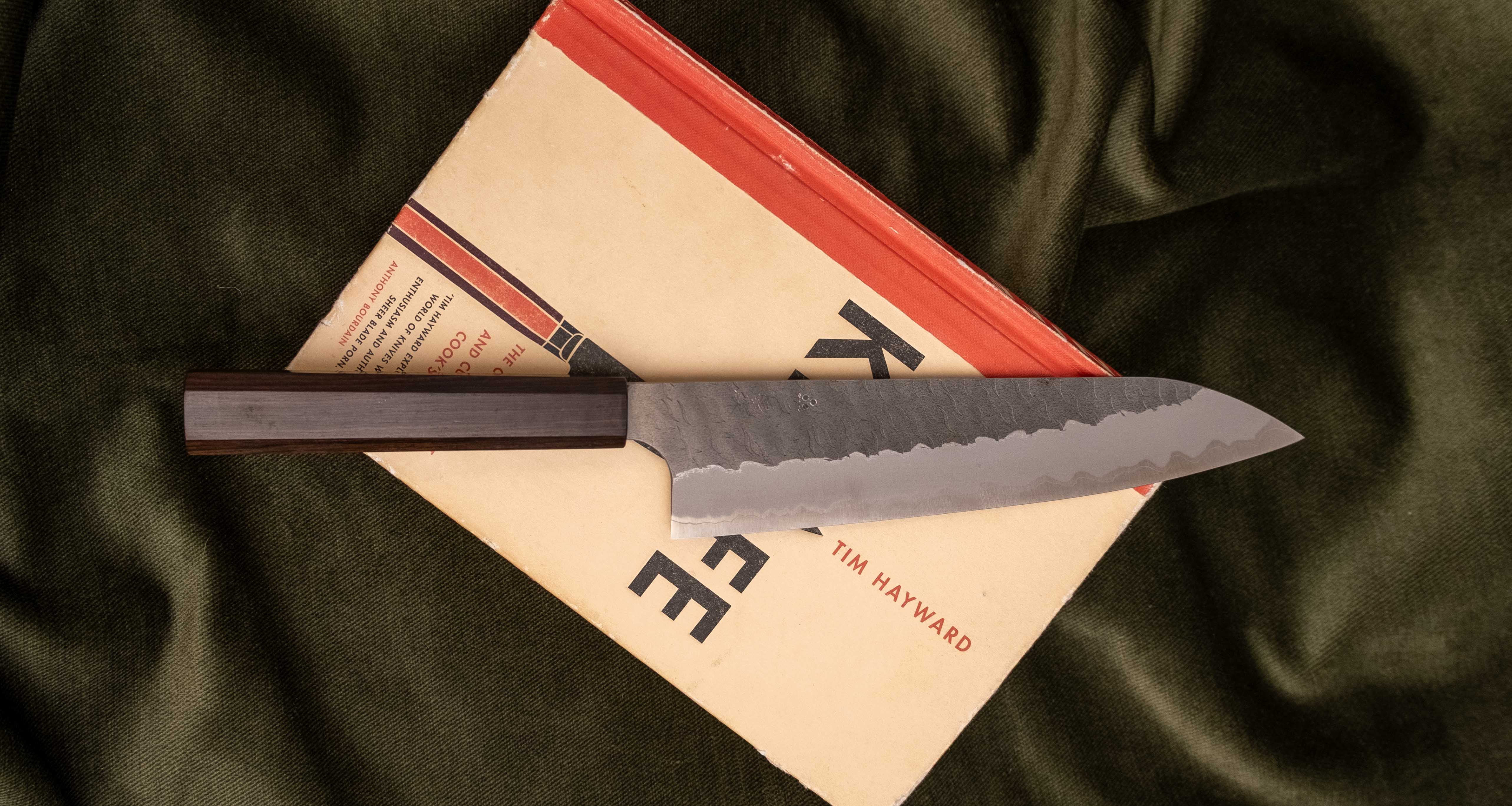 Nigara Gyuto Aogami Super Migaki Tsuchime 210mm (8.2") - Image 4