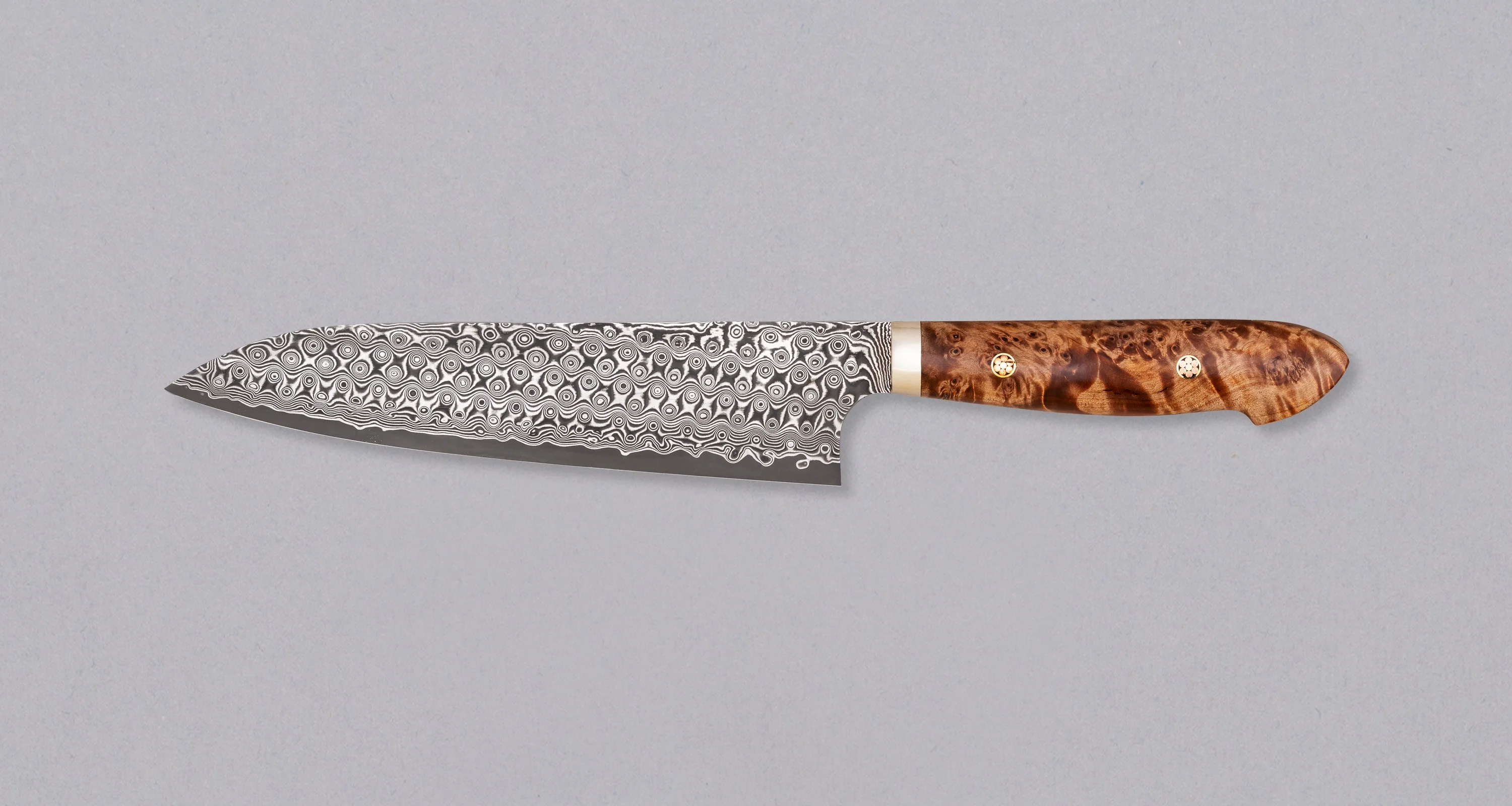 Nigara Gyuto SG2 Damascus Maplewood 210mm (8.3") - Image 2