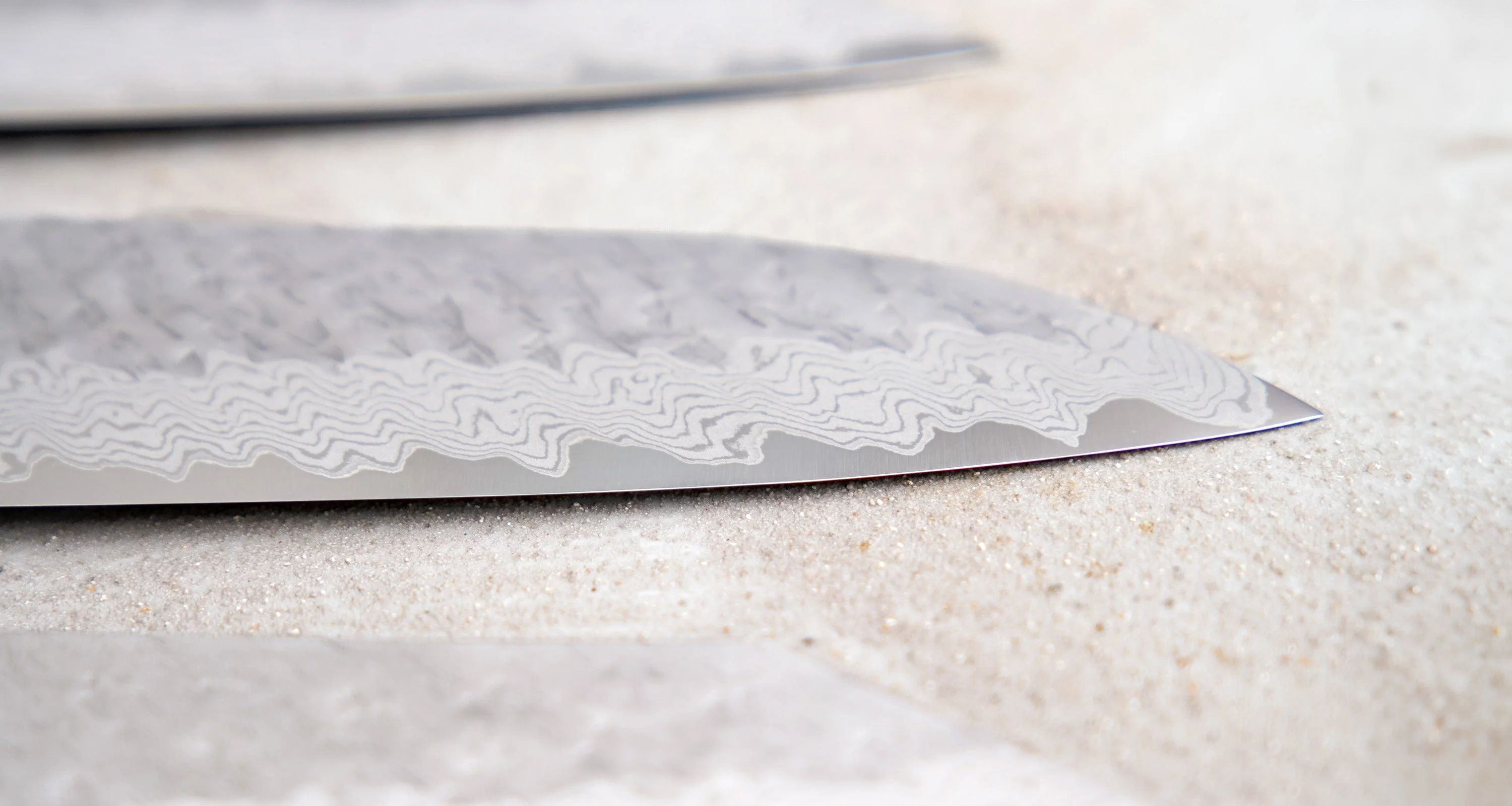 Nigara Kiritsuke Gyuto VG-10 Damascus Tsuchime 210mm (8.2") - Image 7