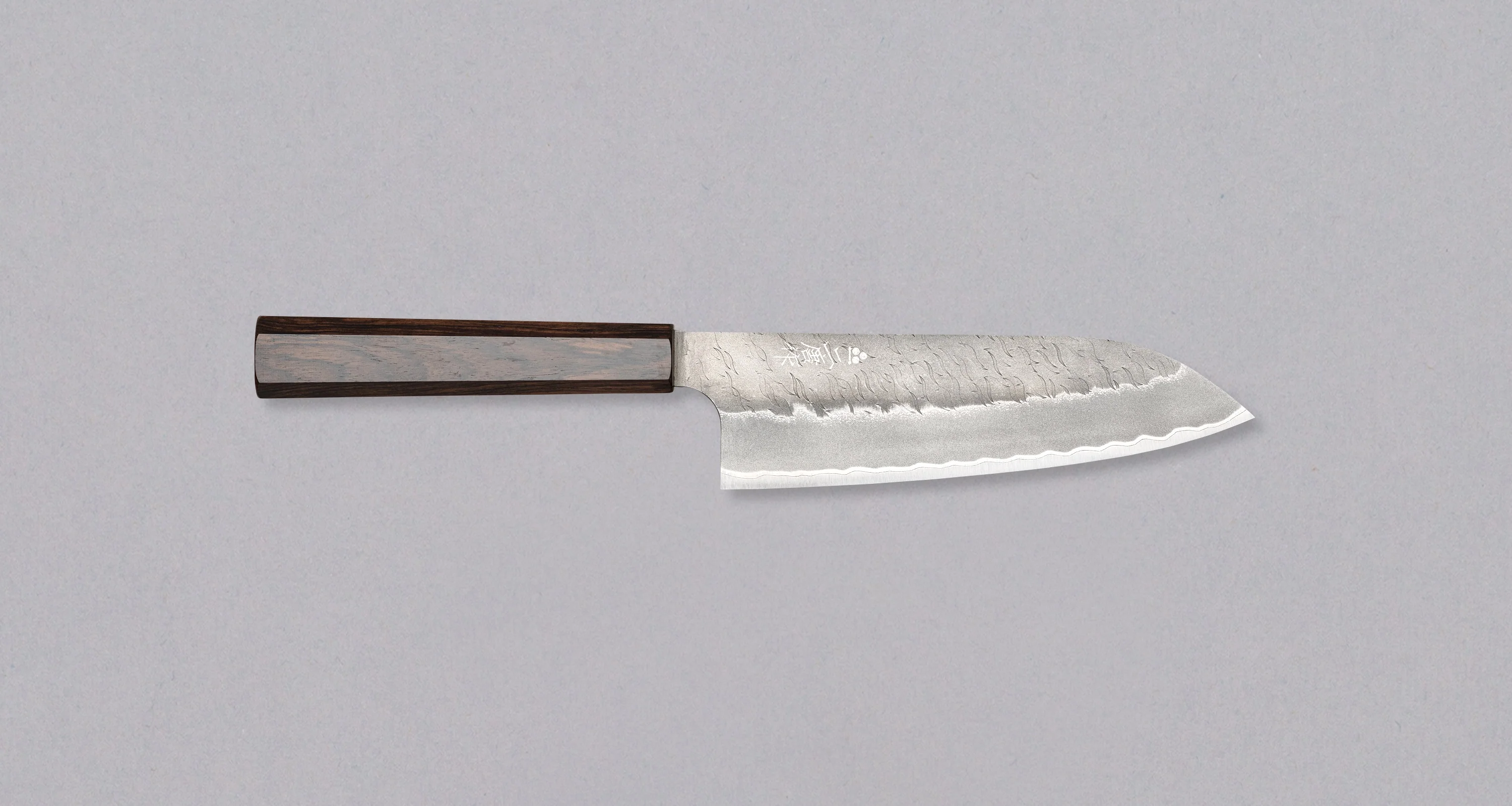 Nigara Santoku Aogami Super Migaki Tsuchime 180mm (7.1")