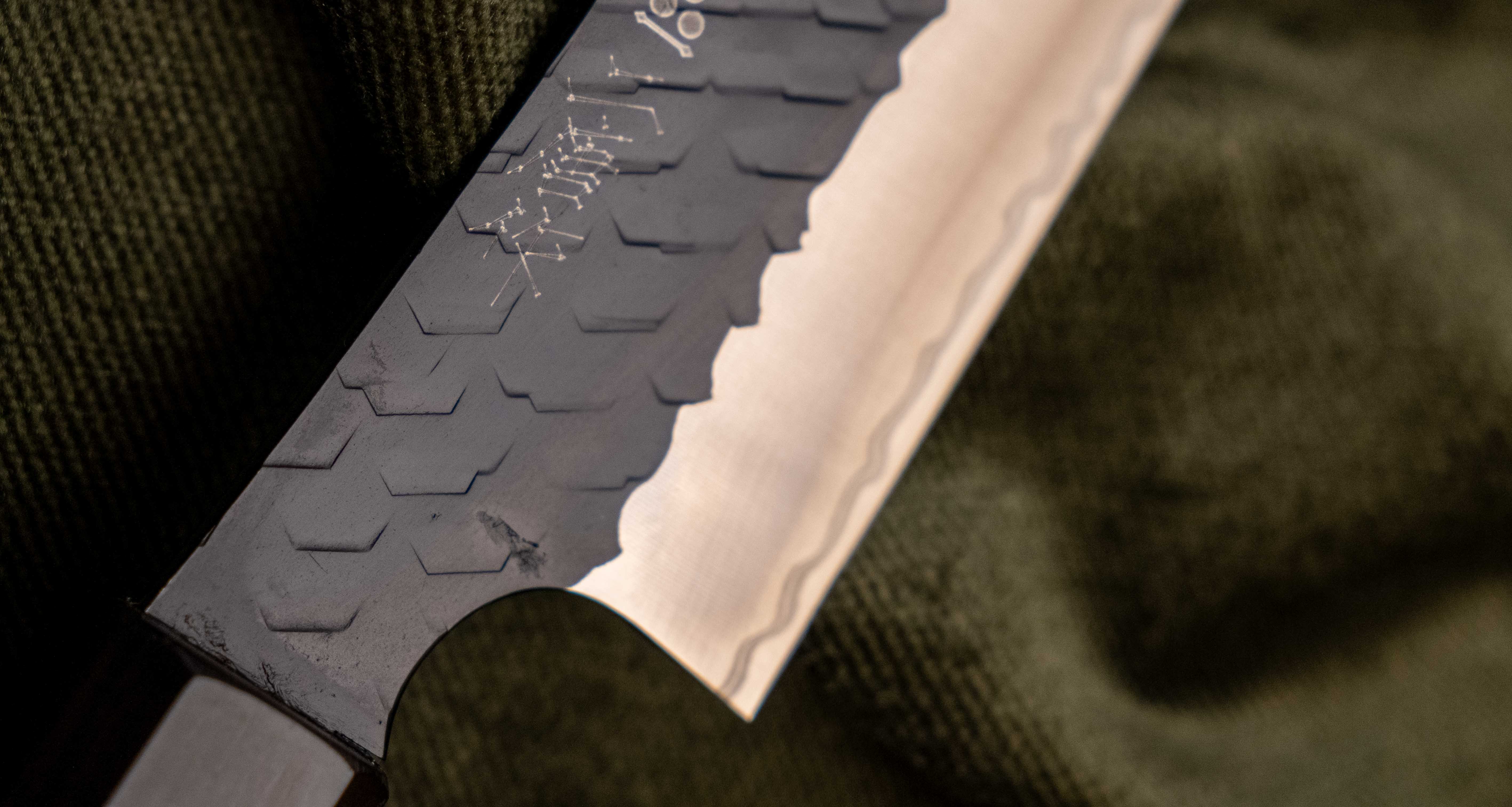 Nigara Sakimaru Sujihiki SG2 Kuro-uchi Tsuchime 300mm (11.8") [Ebony] - Image 5