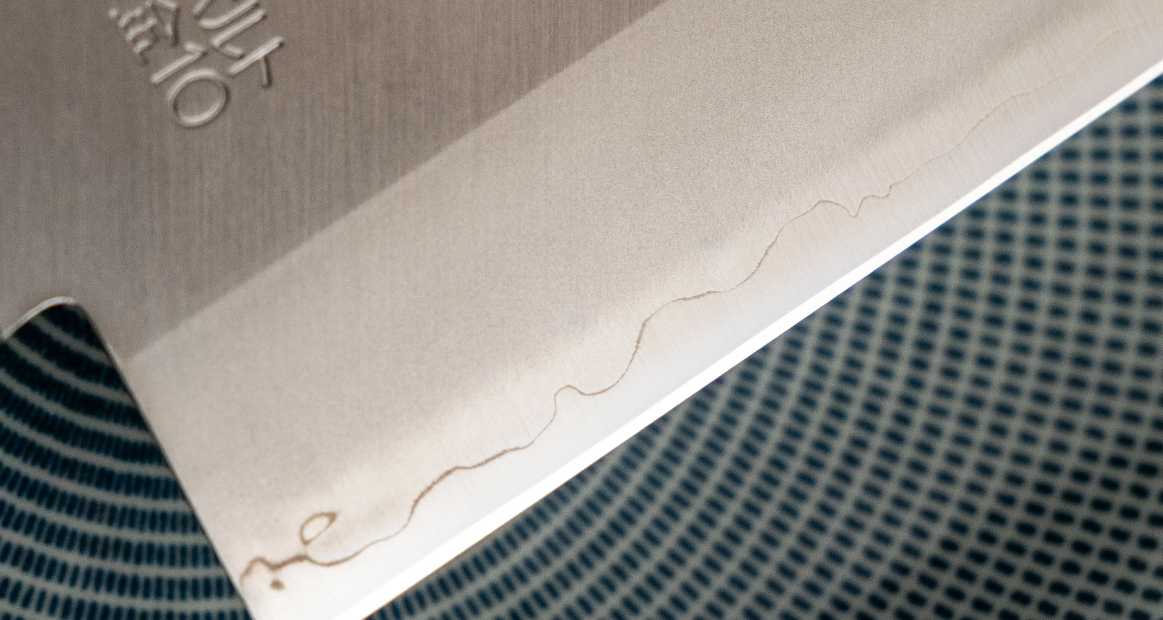 Seki Kotetsu Nakiri VG-10 Migaki 165mm (6.5") [black pakkawood] - Image 10