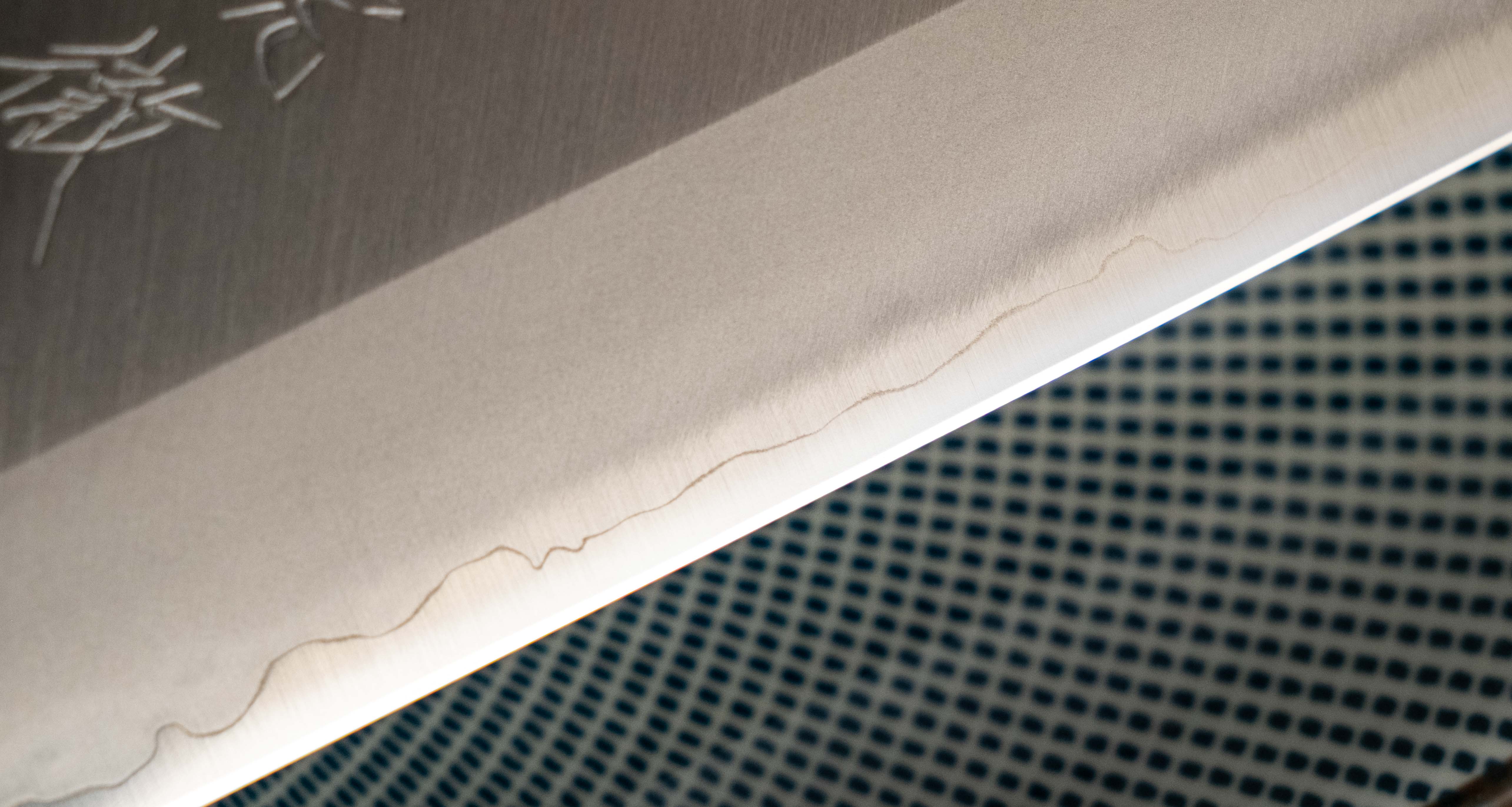 Seki Kotetsu Nakiri VG-10 Migaki 165mm (6.5") [black pakkawood] - Image 7