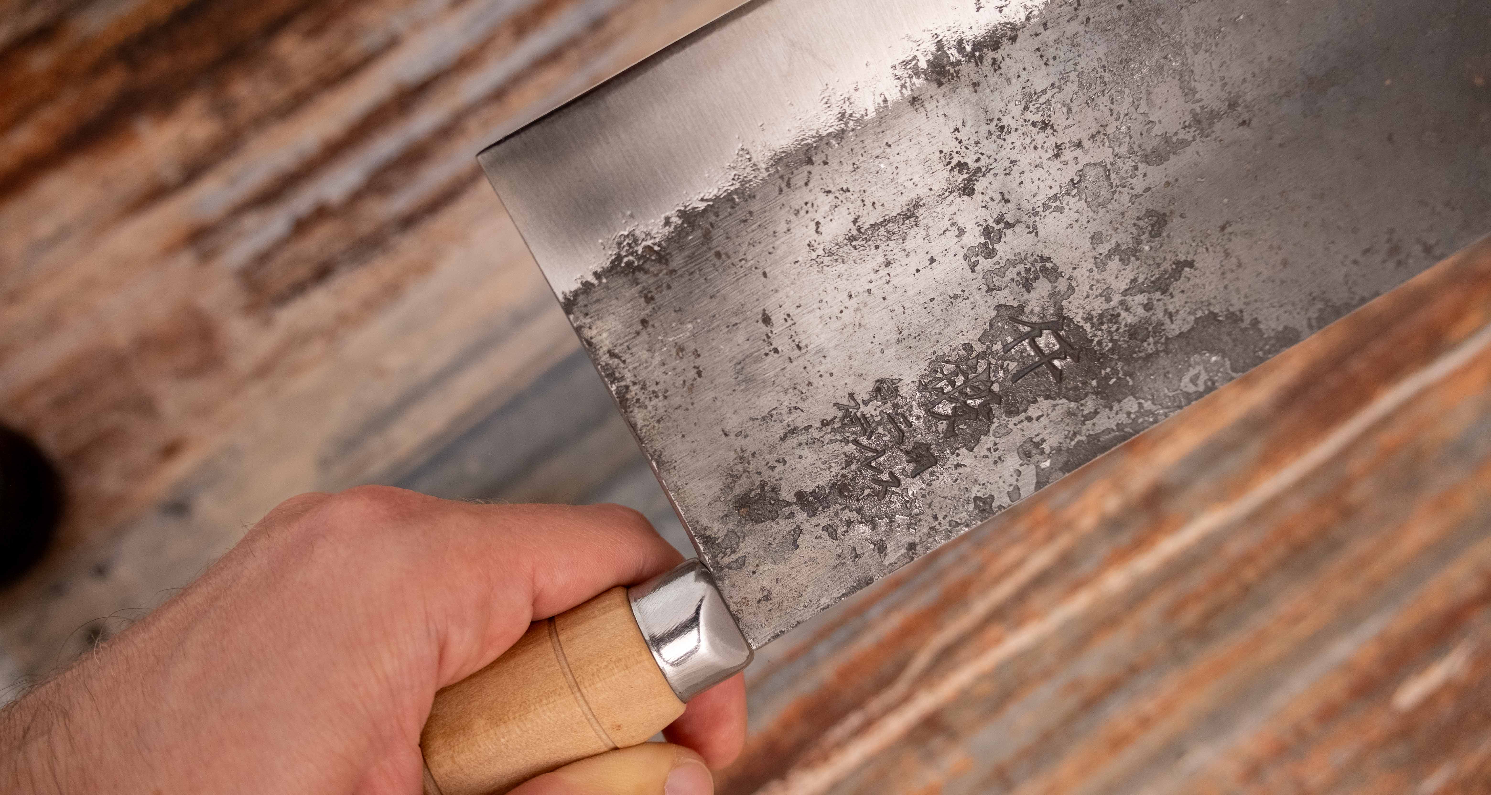 Sentan Chinese Cleaver Shirogami #2 190mm (7.5") - Image 6