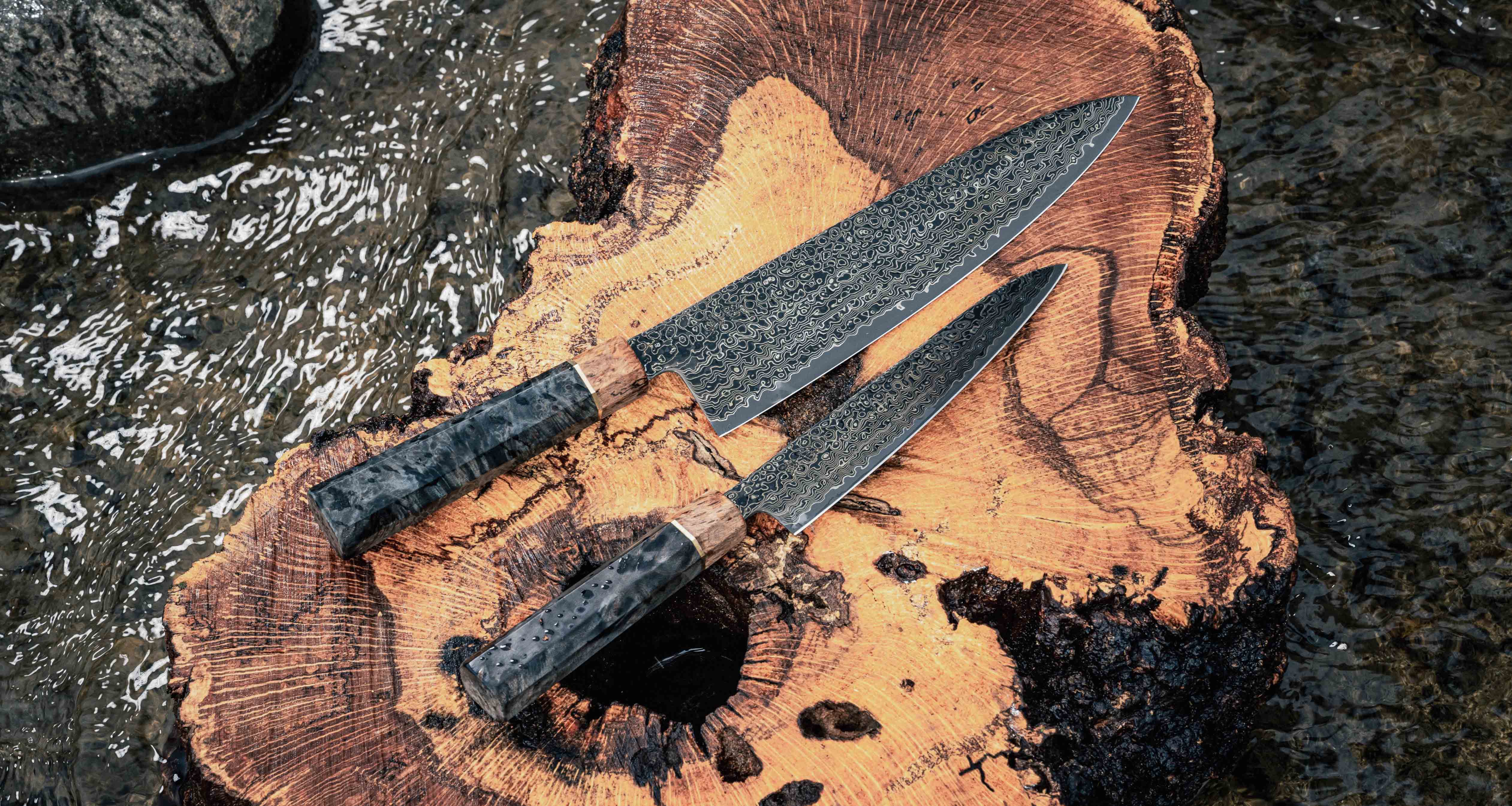 Senzo Dawn Limited Edition Gyuto SG2 Damascus 200mm (7.9") - Image 6