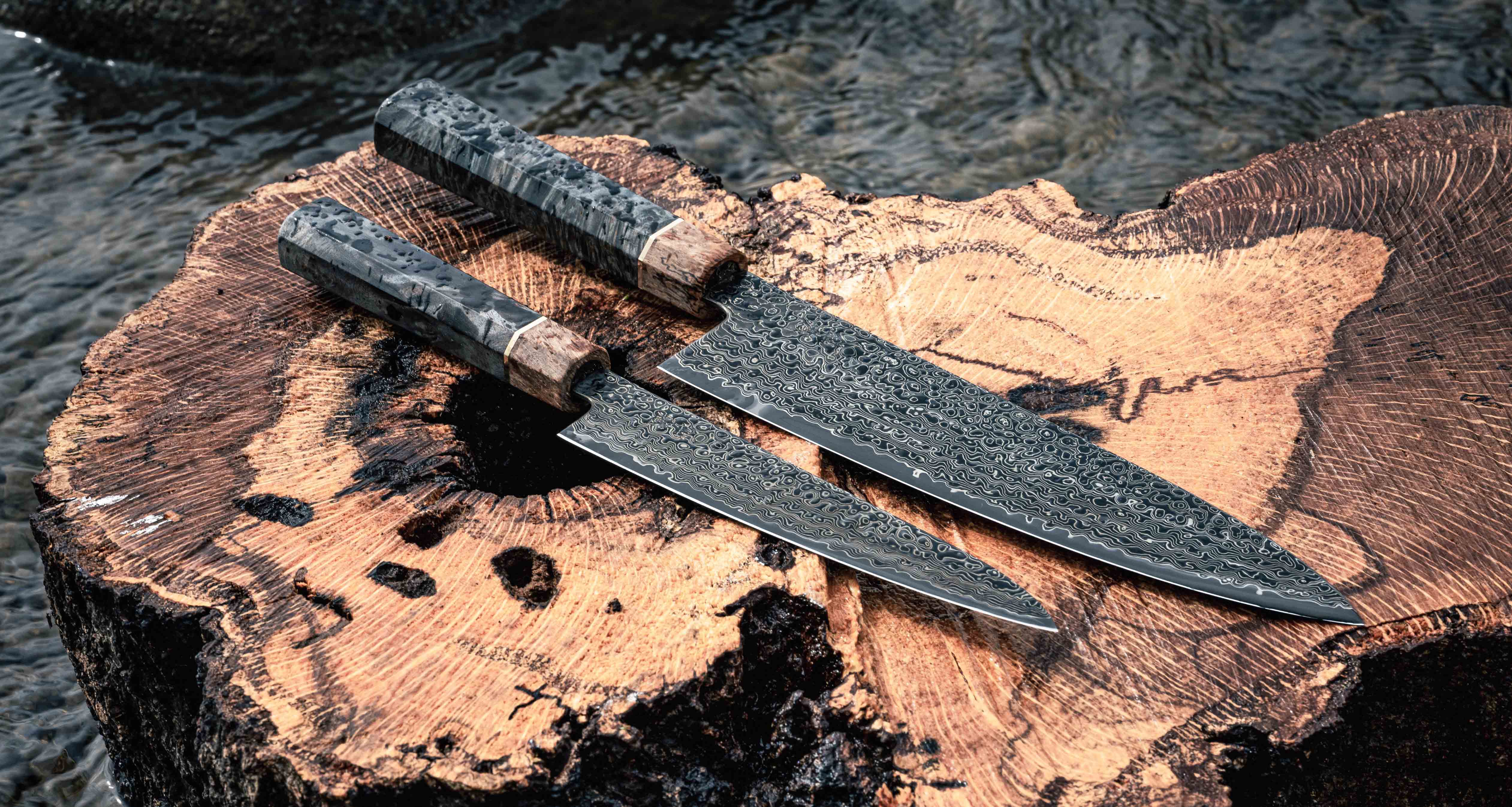 Senzo Dawn Limited Edition Petty SG2 Damascus 150mm (5.9") - Image 12