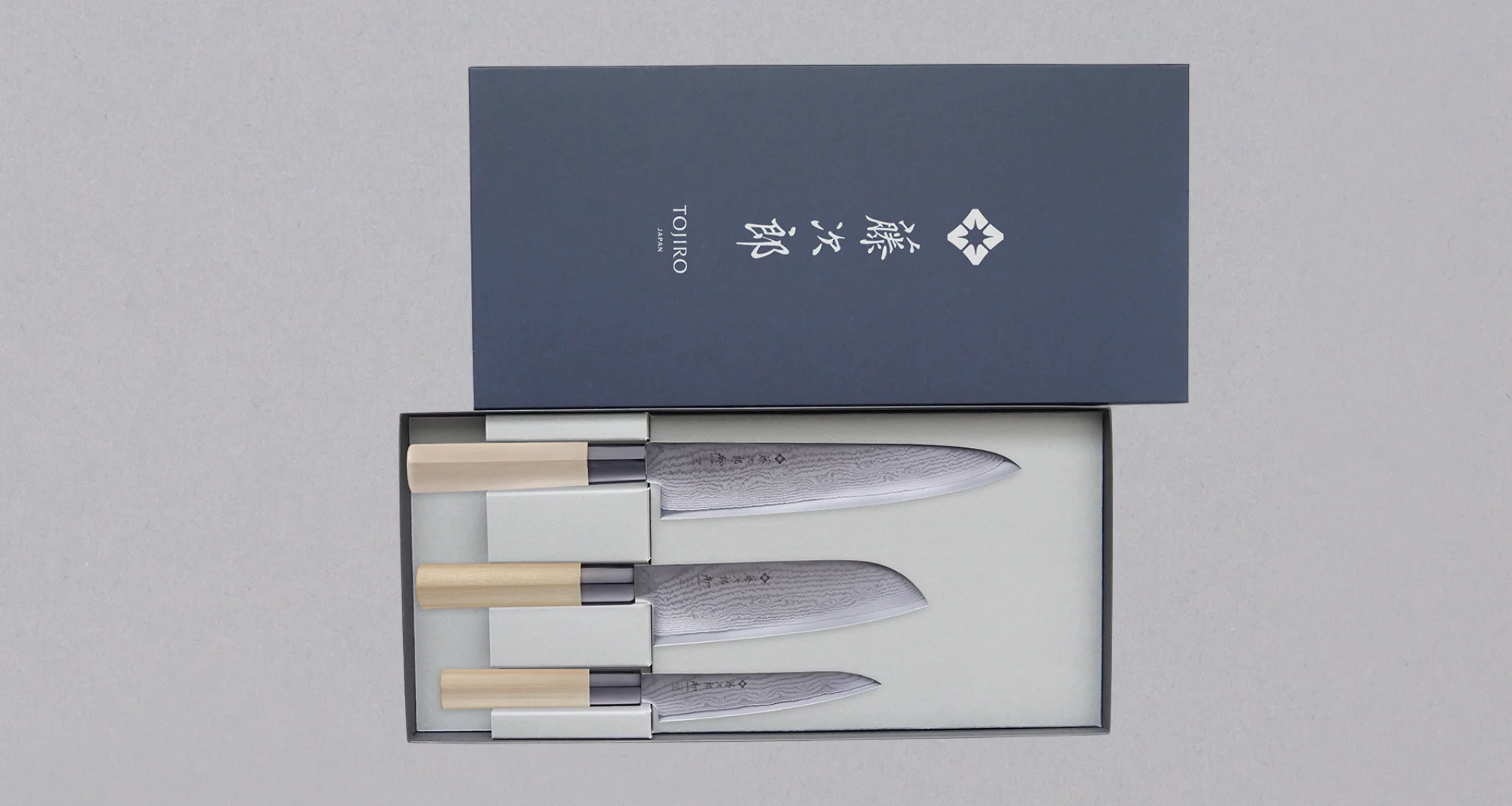 [SET] Tojiro Shippu Knife Set [gyuto + santoku + petty]