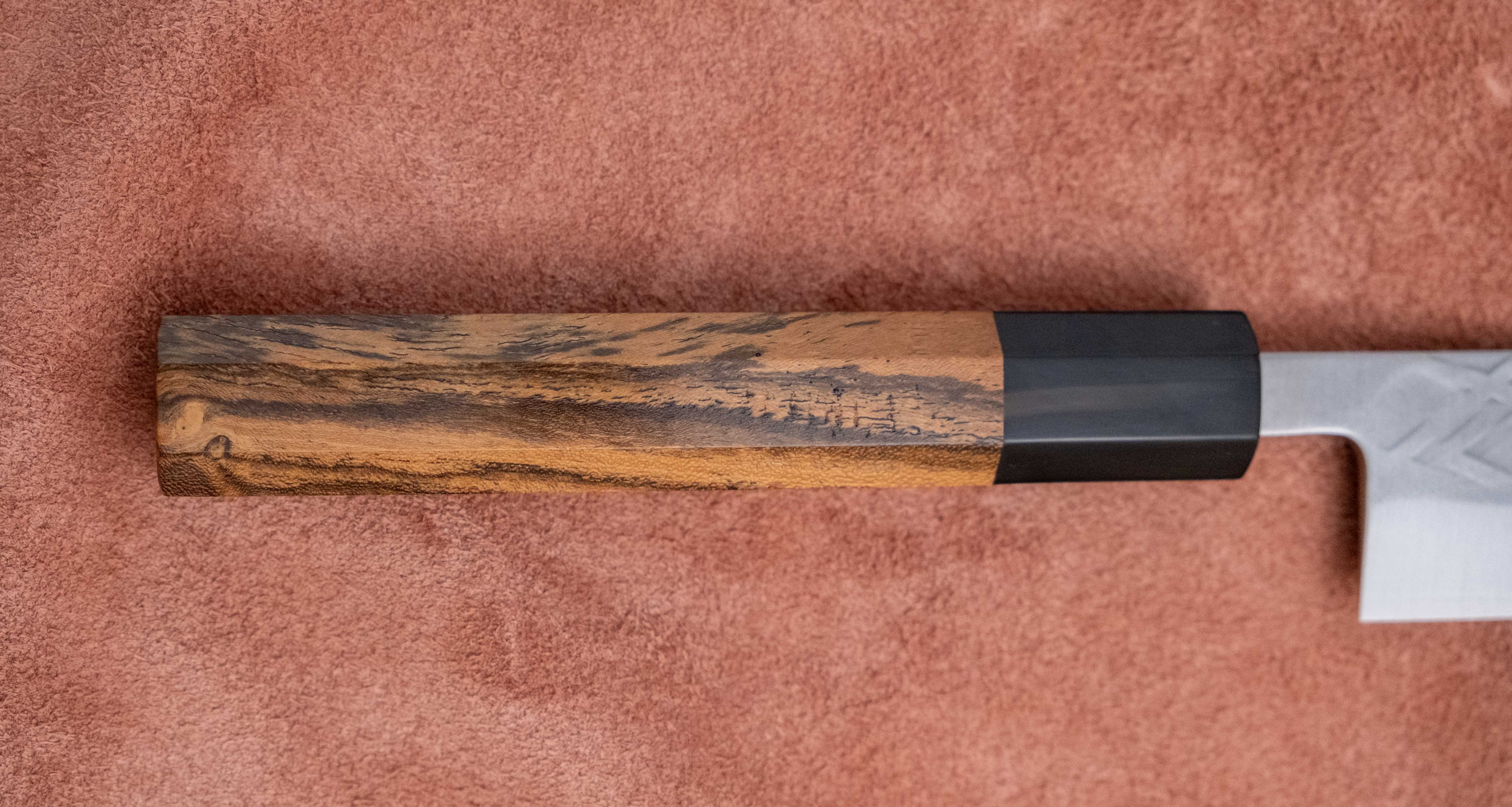 Tadafusa Sujihiki SLD Polished Hammered 270mm (10.6") - Image 6