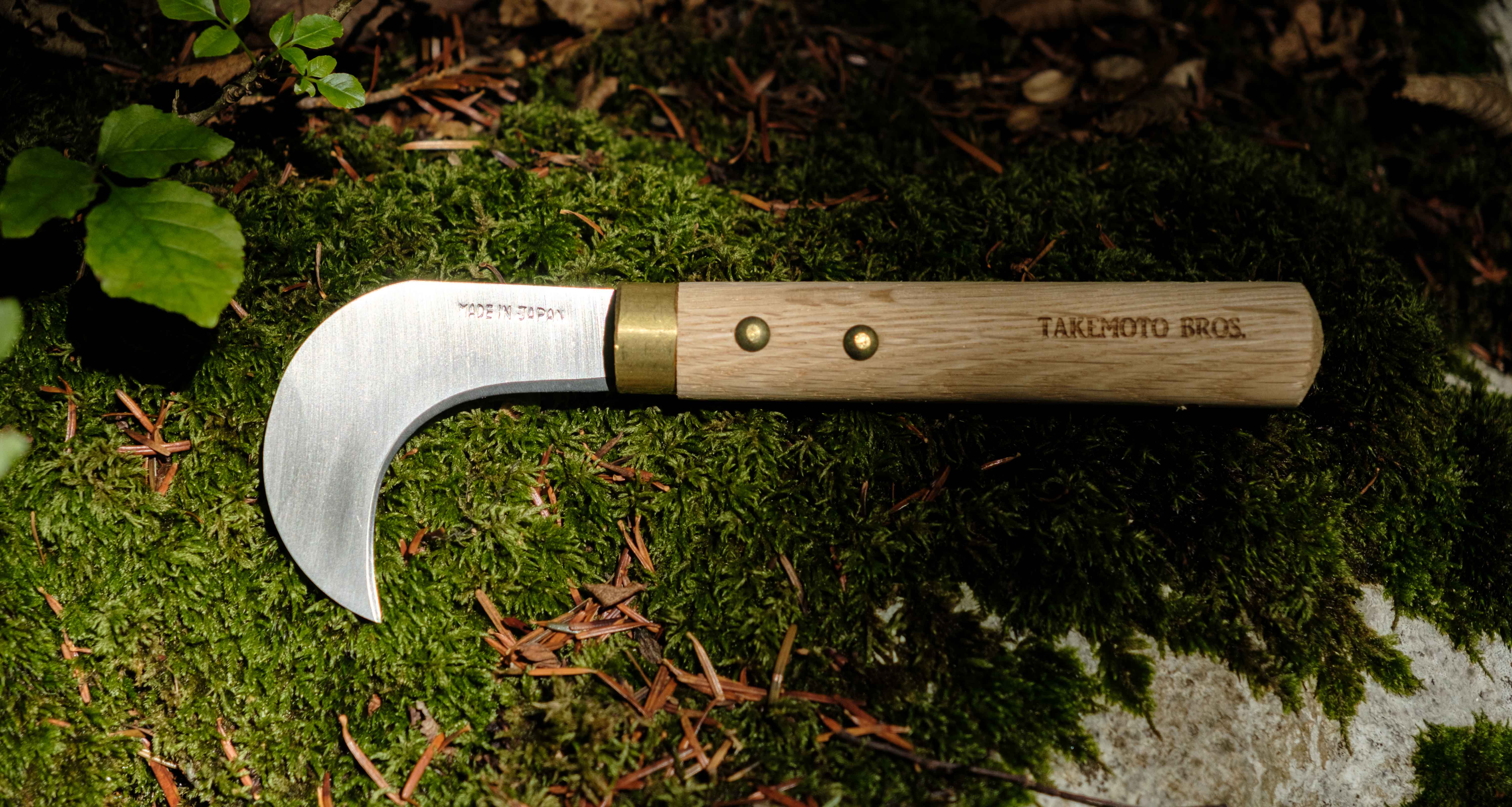 Takemoto Agave Mushroom Sickle 75mm (3") - Image 3