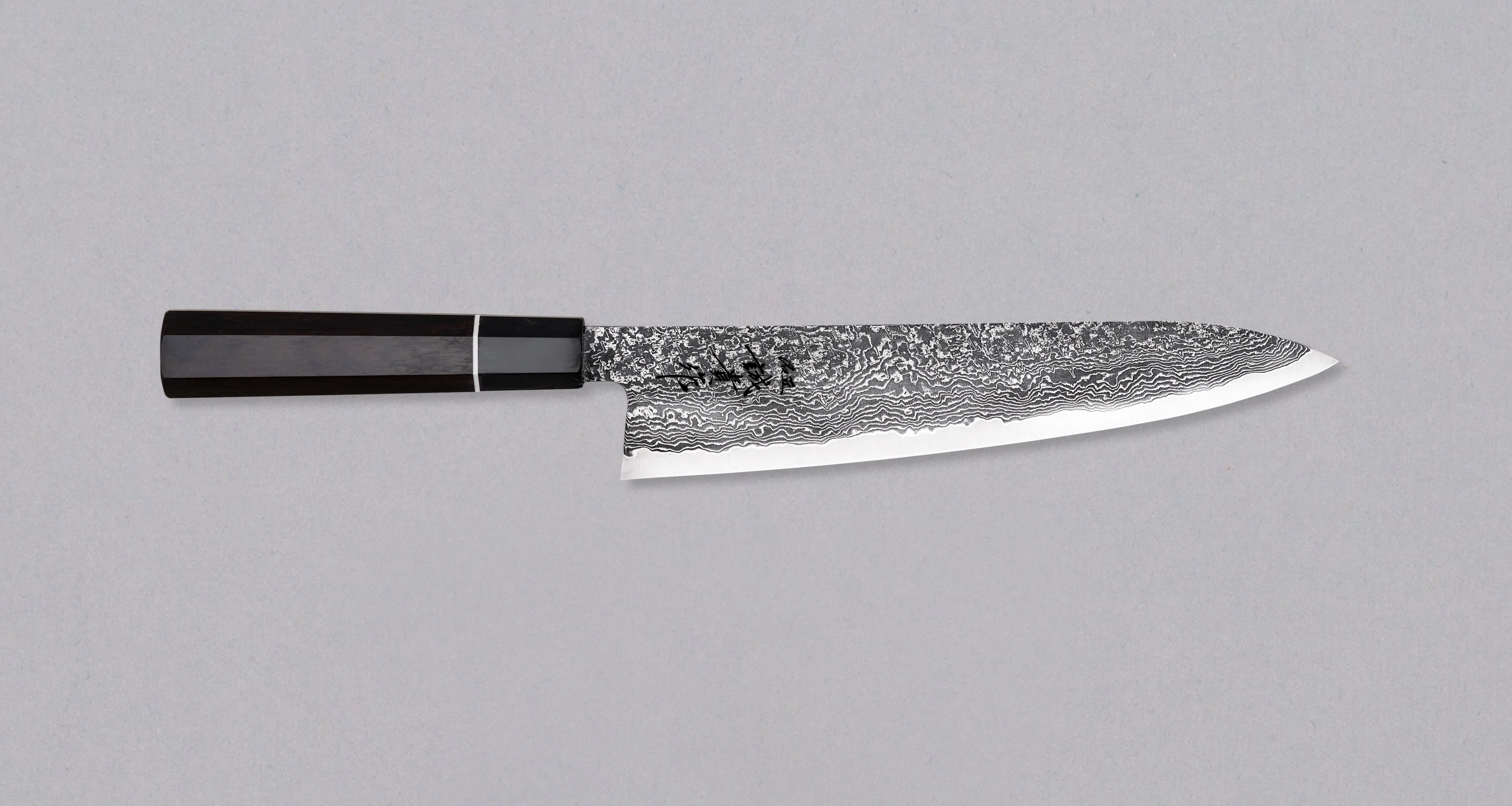 Tanaka Habakiri Gyuto SG2 Damascus Ebony 240mm (9.4")