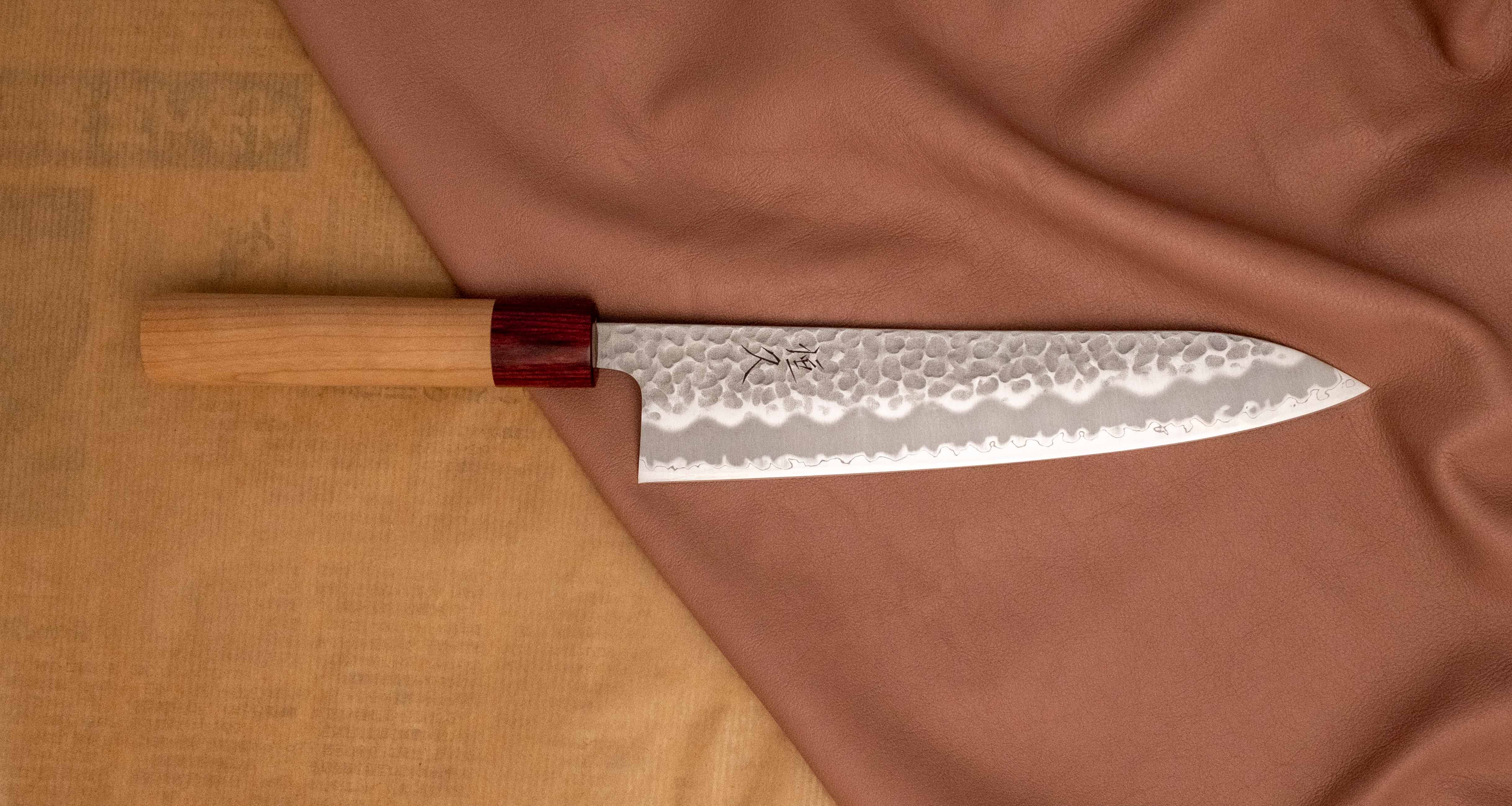 Tsunehisa Gyuto Aogami Super Cherry 210mm (8.3") - Image 5