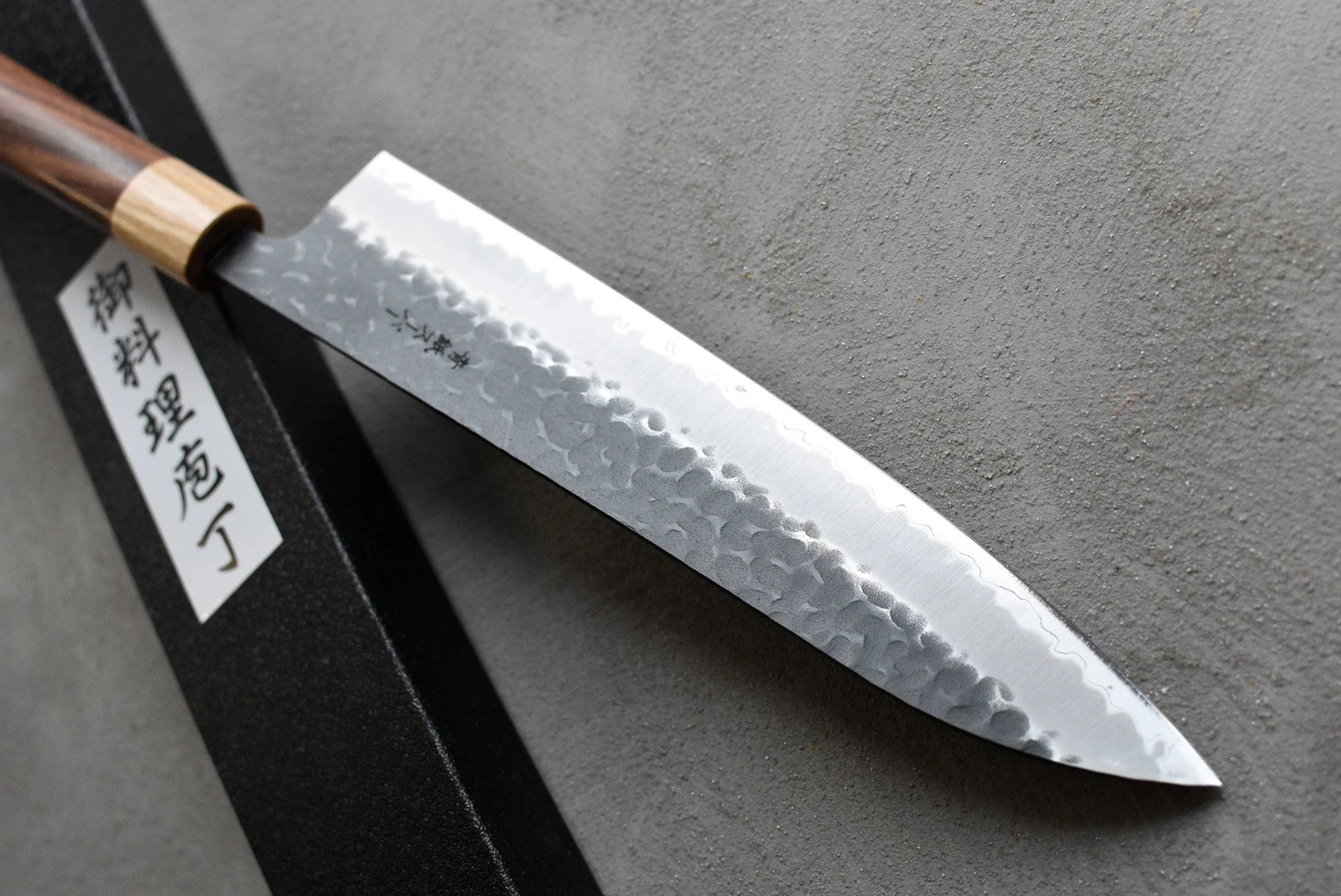 Tsunehisa Gyuto Aogami Super Kuro-uchi 210mm (8.3") [Walnut] - Image 4