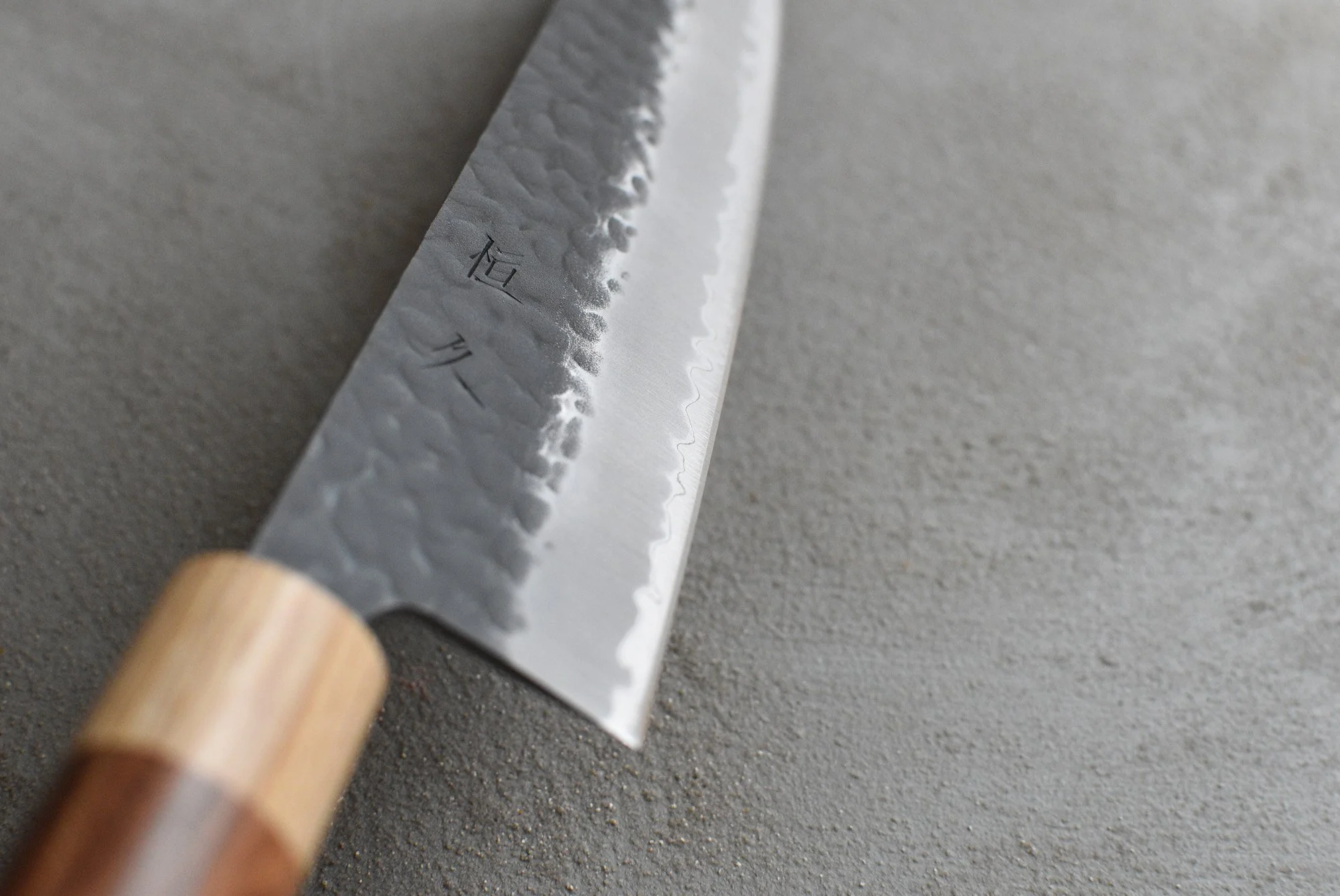 Tsunehisa Gyuto Aogami Super Kuro-uchi 210mm (8.3") [Walnut] - Image 8