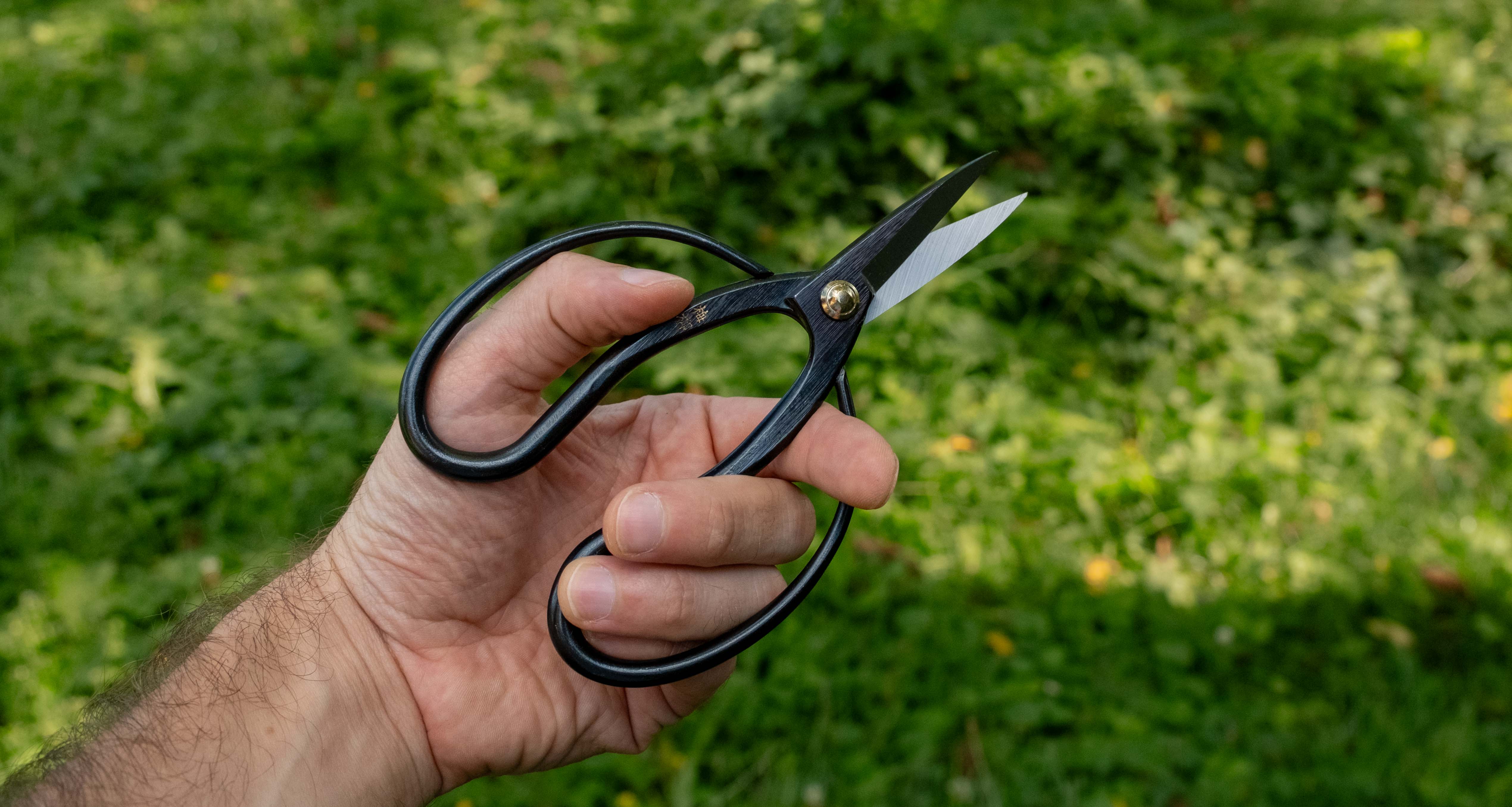 Tsurumaki Bairyu Long Blade Bonsai Okubo Scissors 165mm (6.5") - Image 3