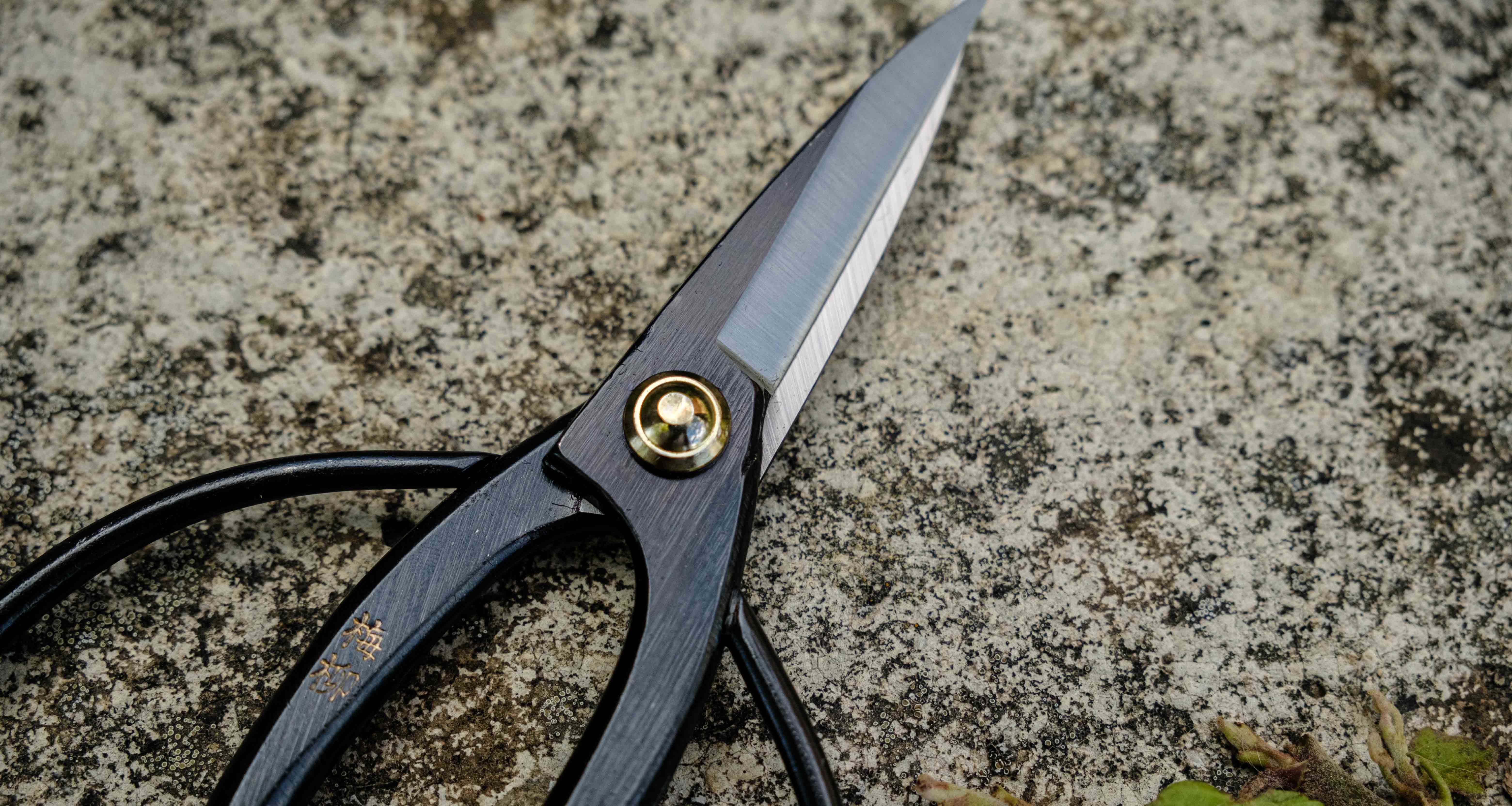 Tsurumaki Bairyu Long Blade Bonsai Okubo Scissors 165mm (6.5") - Image 5