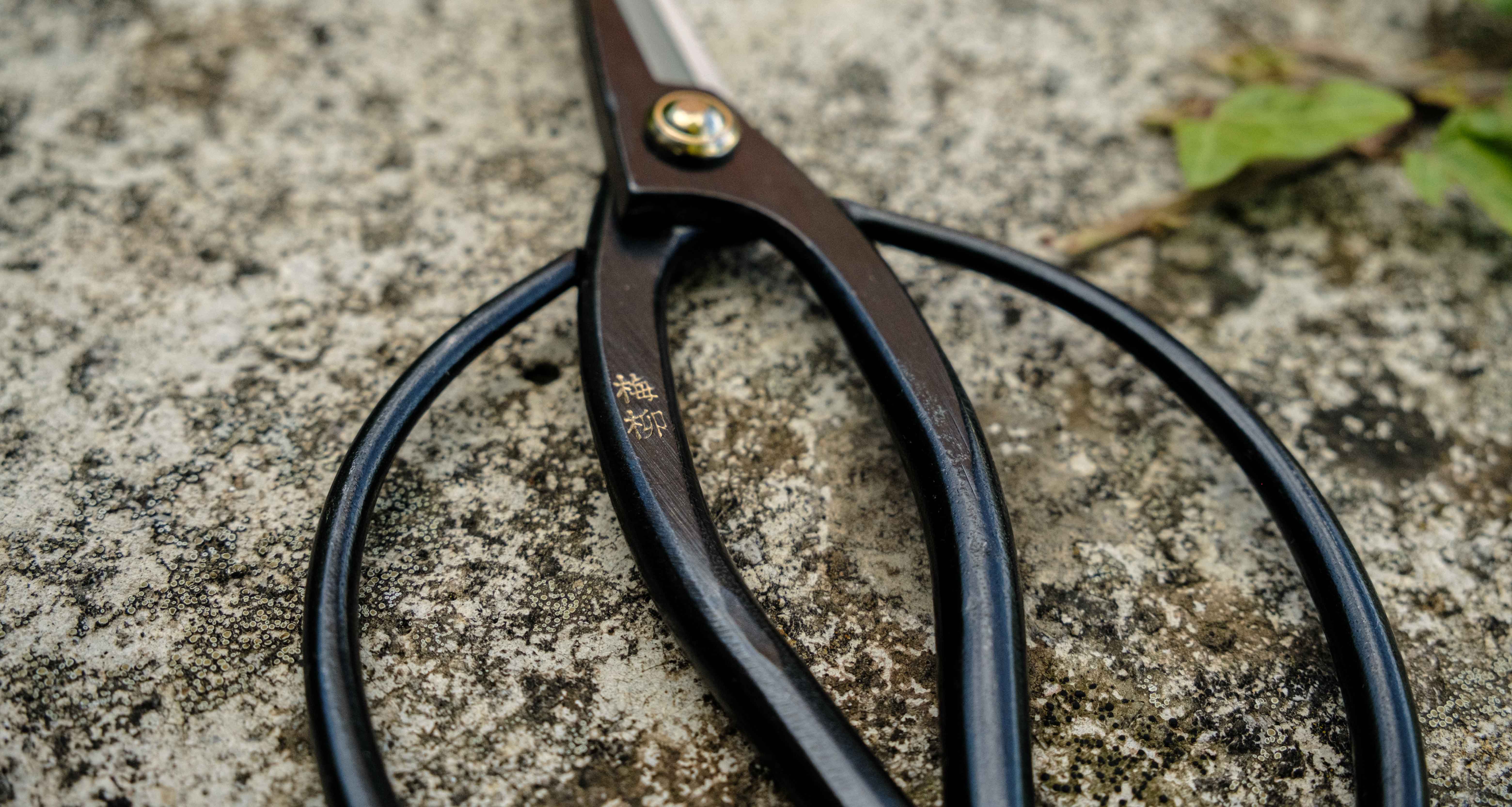 Tsurumaki Bairyu Long Blade Bonsai Okubo Scissors 165mm (6.5") - Image 6