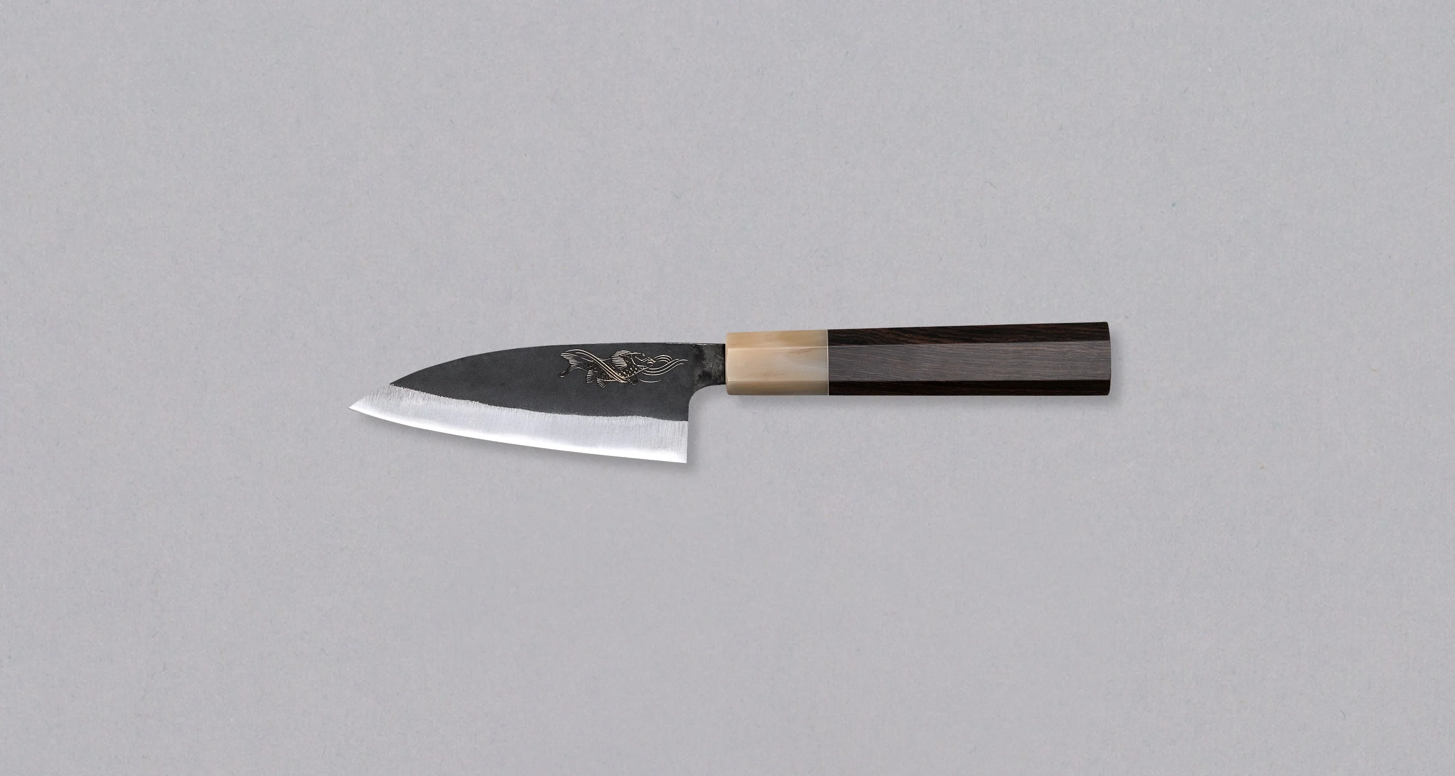 Yoshida Ajikiri SUJ-2 Kuro-uchi 100mm (3.9") [Koi Fish]