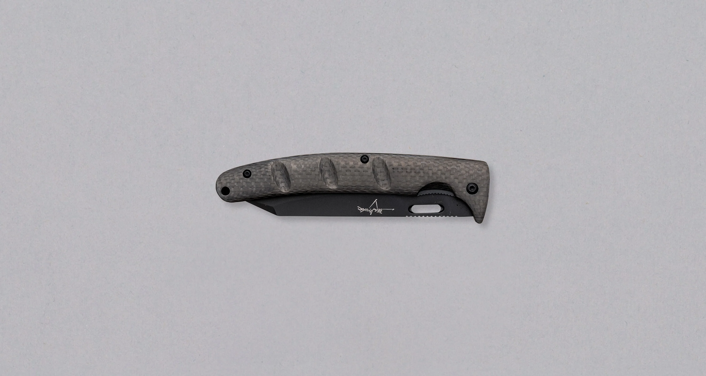 Yu Kurosaki Utility Folding Knife SG2 Carbon 105mm (4.1") - Image 3