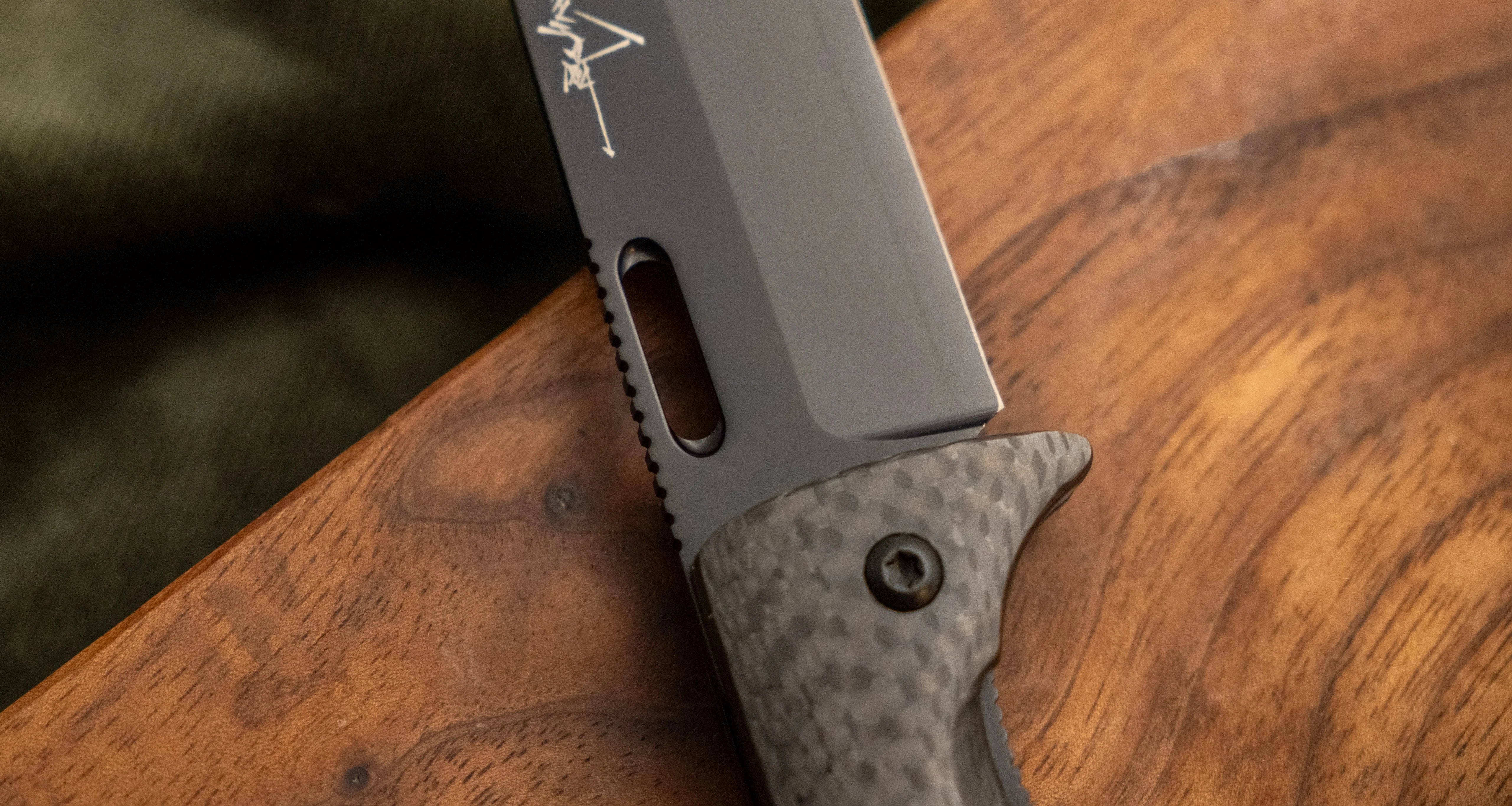 Yu Kurosaki Utility Folding Knife SG2 Carbon 105mm (4.1") - Image 6