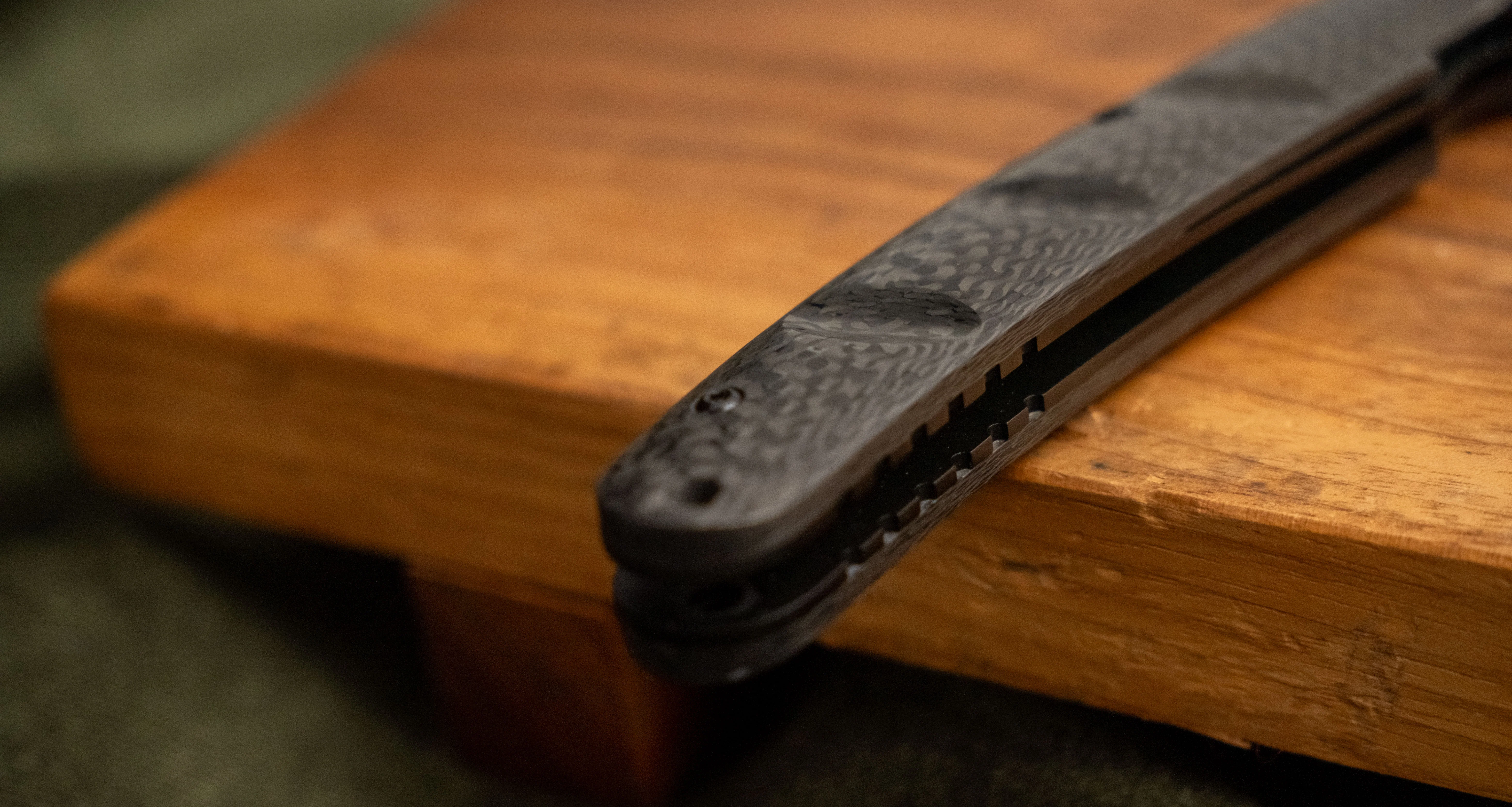 Yu Kurosaki Utility Folding Knife SG2 Carbon 105mm (4.1") - Image 8